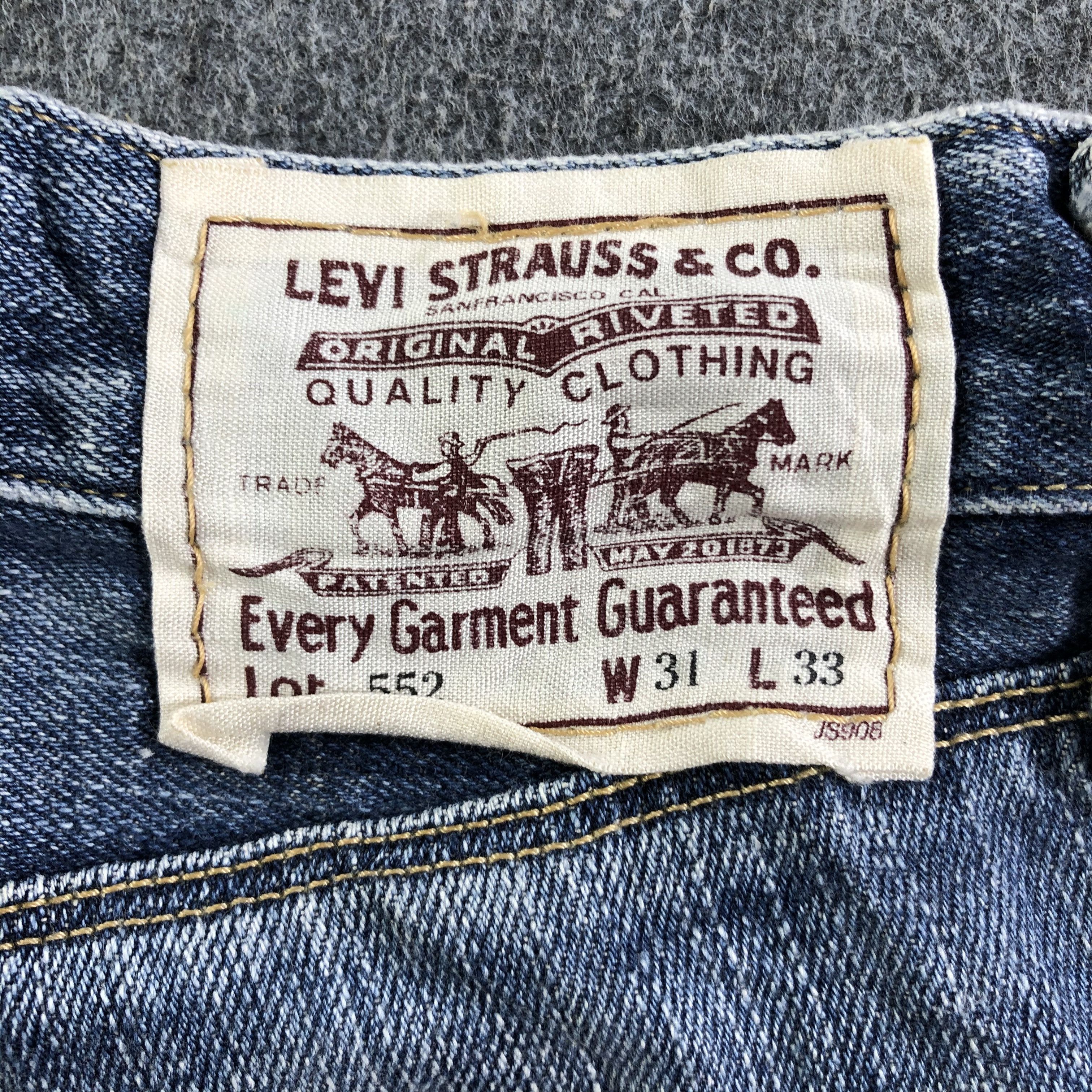 Levi's Vintage Blue Wash Levis 552 Jeans-J3941 Size US 32 / EU 48 - 5 Thumbnail