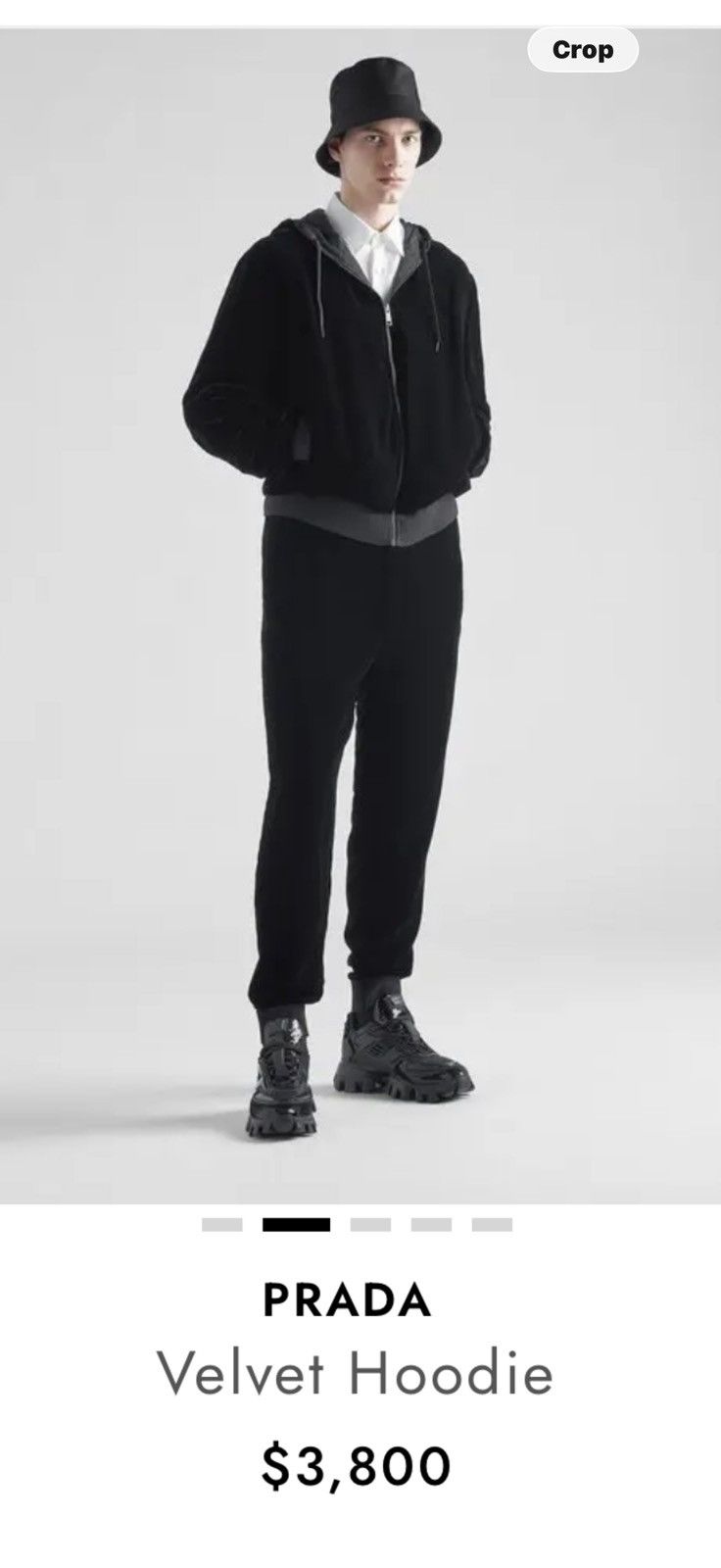 Prada Prada mens velvet hoodie. XL. $3800 Size US XL / EU 56 / 4 - 1 Thumbnail