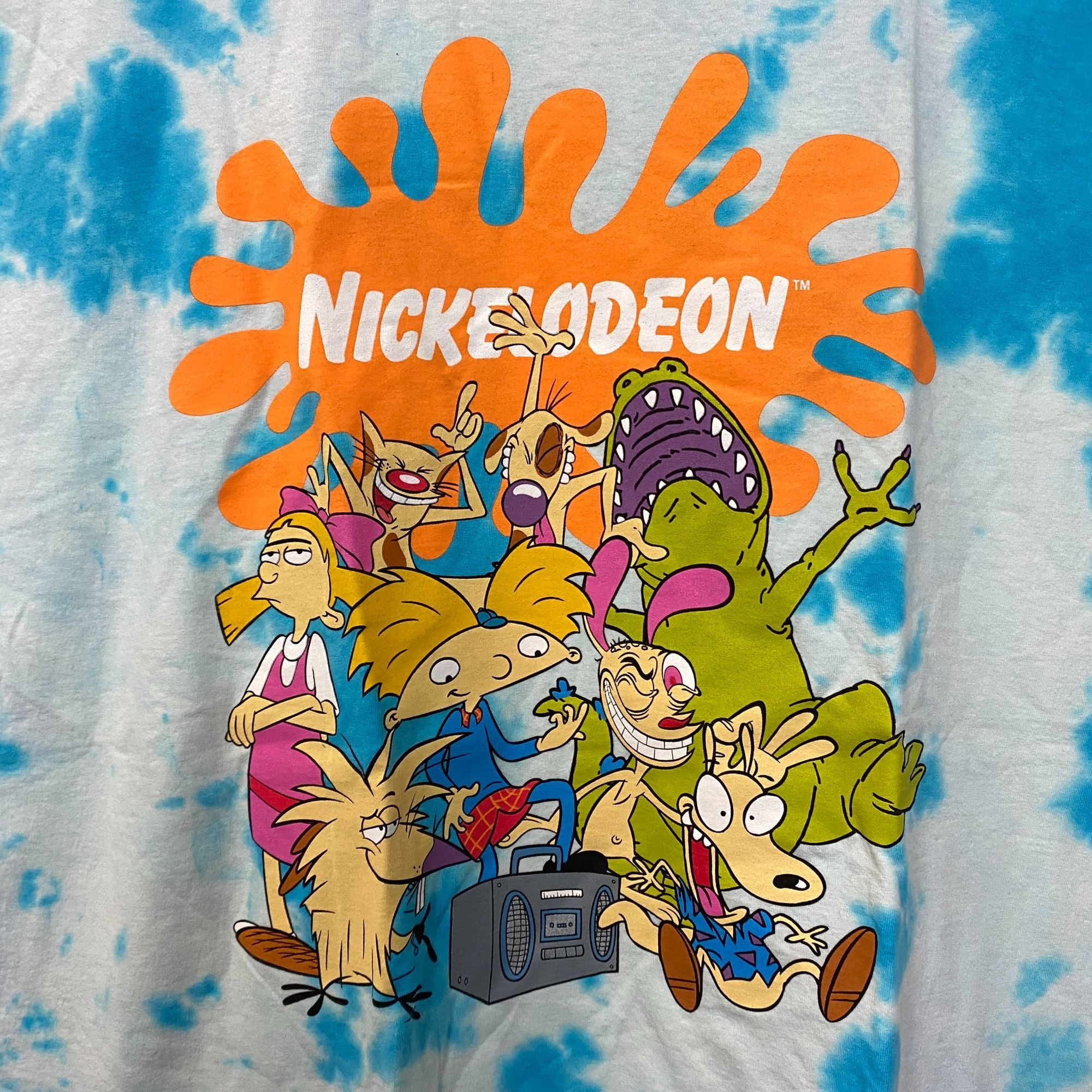 Nickelodeon Nickelodeon Best Ofblue/white tie dye Tshirt size extra larg Size US XL / EU 56 / 4 - 2 Thumbnail