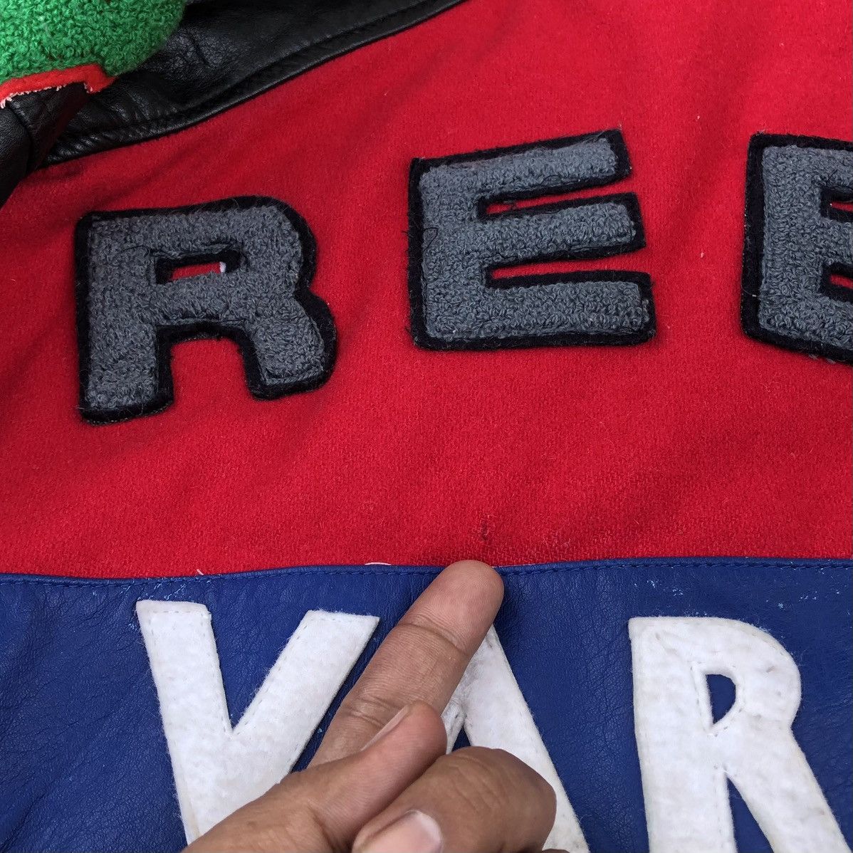 Reebok VTG Reebok Varsity Team Embroidery Spellout Varsity Jacket Size US M / EU 48-50 / 2 - 15 Thumbnail