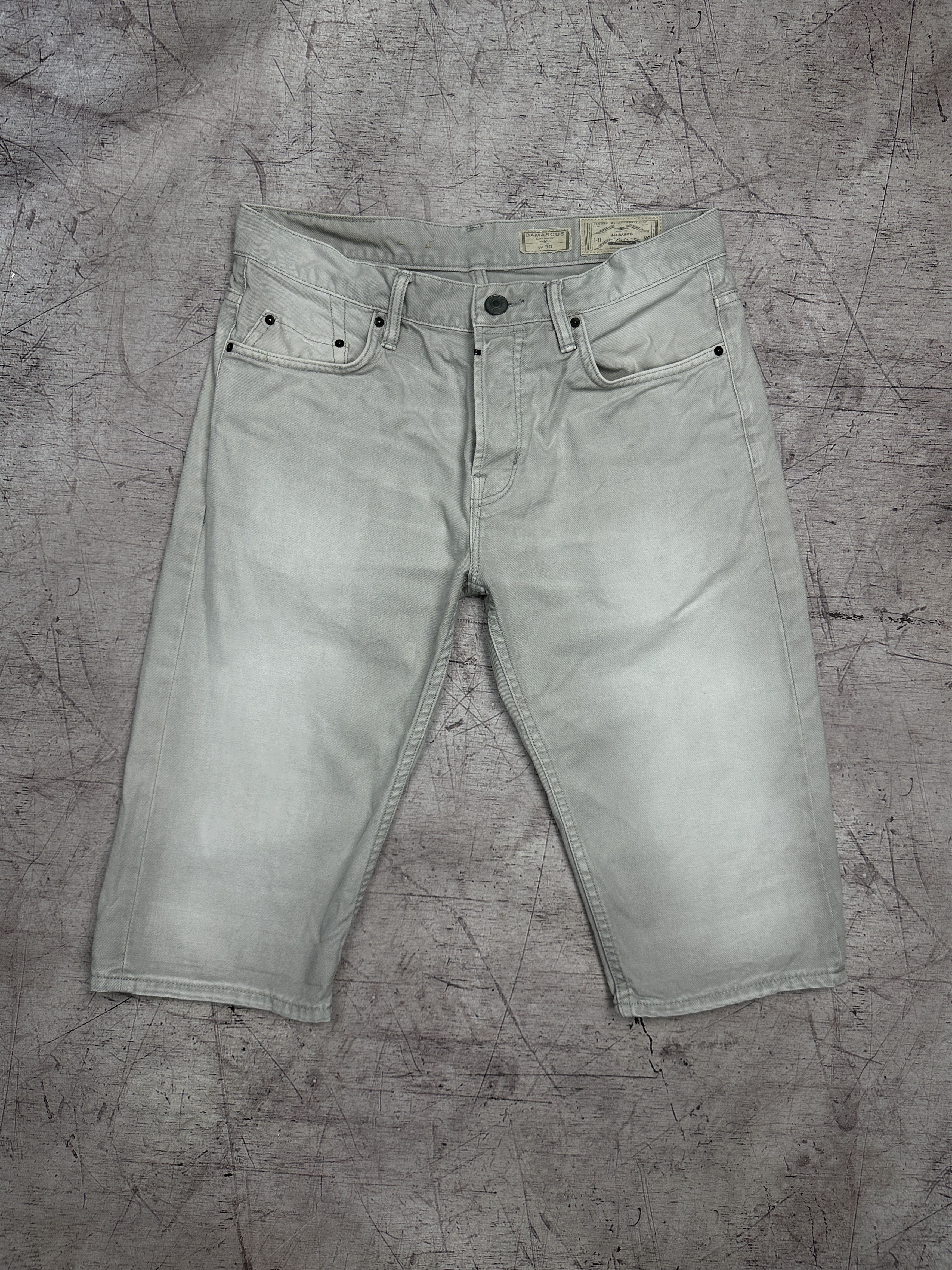 Allsaints Allsaints Mens Asahi Damascus Denim Shorts Size US 30 / EU 46 - 1 Thumbnail