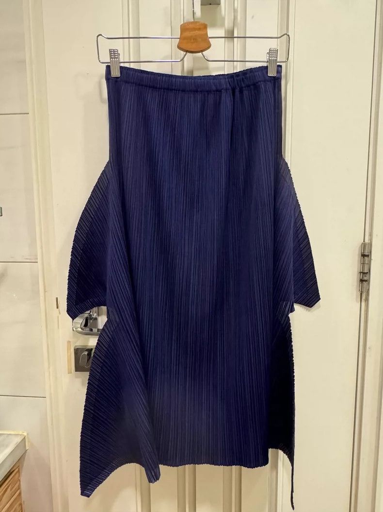 Issey Miyake Issey Miyake size:4 Blue double-layered skirt Size 42" / US 20 - 4 Thumbnail