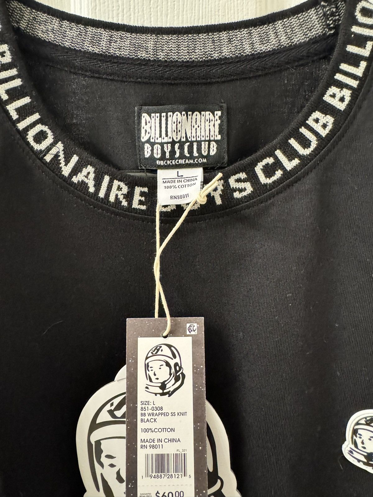Billionaire Boys Club BB Wrapped 2 SS Knit Tee Size US L / EU 52-54 / 3 - 3 Thumbnail