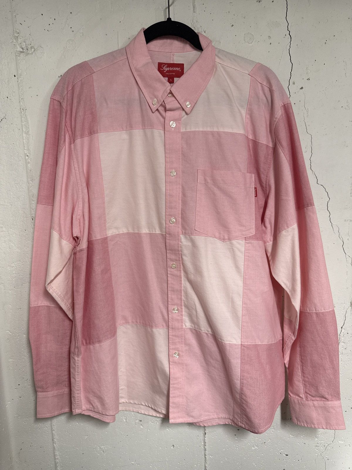 トップス Supreme Patchwork Oxford Stripe Shirt Supreme Supreme Patchwork Oxford Shirt Stripe | Grailed