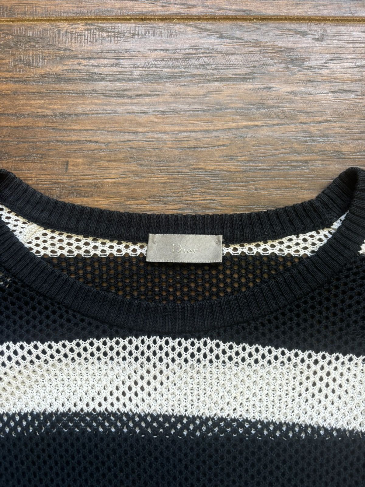 Dior Hedi Slimane Dior Homme Striped Mesh Top Size US M / EU 48-50 / 2 - 3 Thumbnail