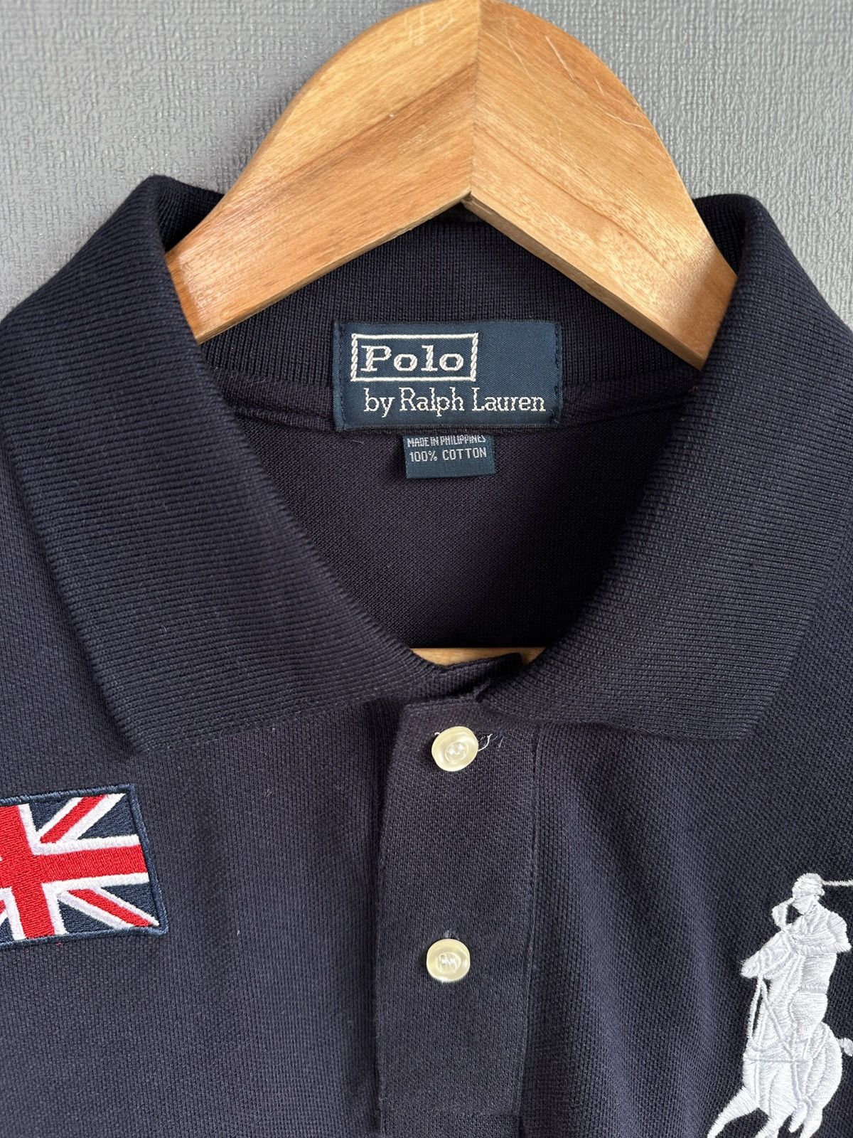 Polo Ralph Lauren POLO RALPH LAUREN GREAT BRITAIN Big Logo Polo Shirt Vintage Size US XL / EU 56 / 4 - 7 Thumbnail