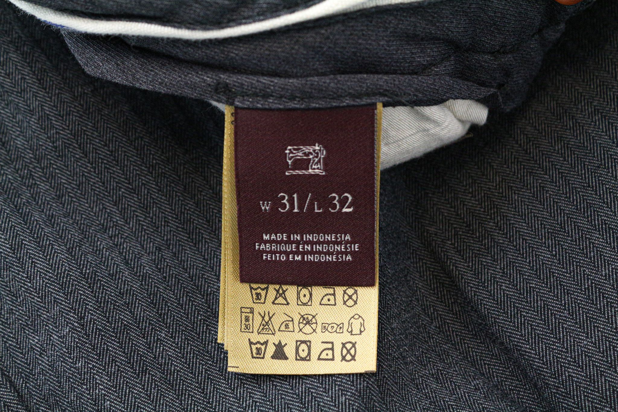 Scotch & Soda BLAKE W31/L32 Grey Stretch Patterned Trousers 74507 Size US 31 - 6 Thumbnail