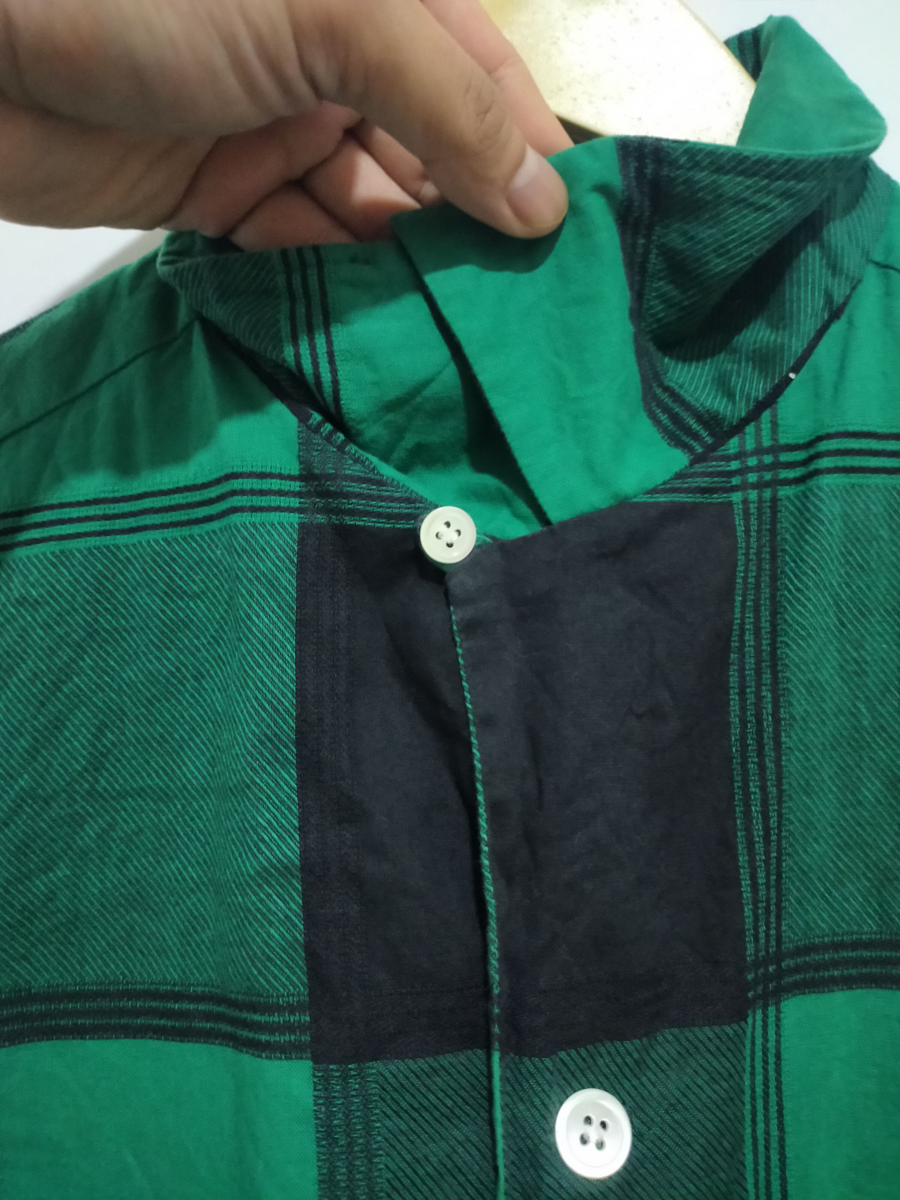 Japanese Brand JUN MEN GREEN CHECKERED PATTERN Size US M / EU 48-50 / 2 - 4 Thumbnail