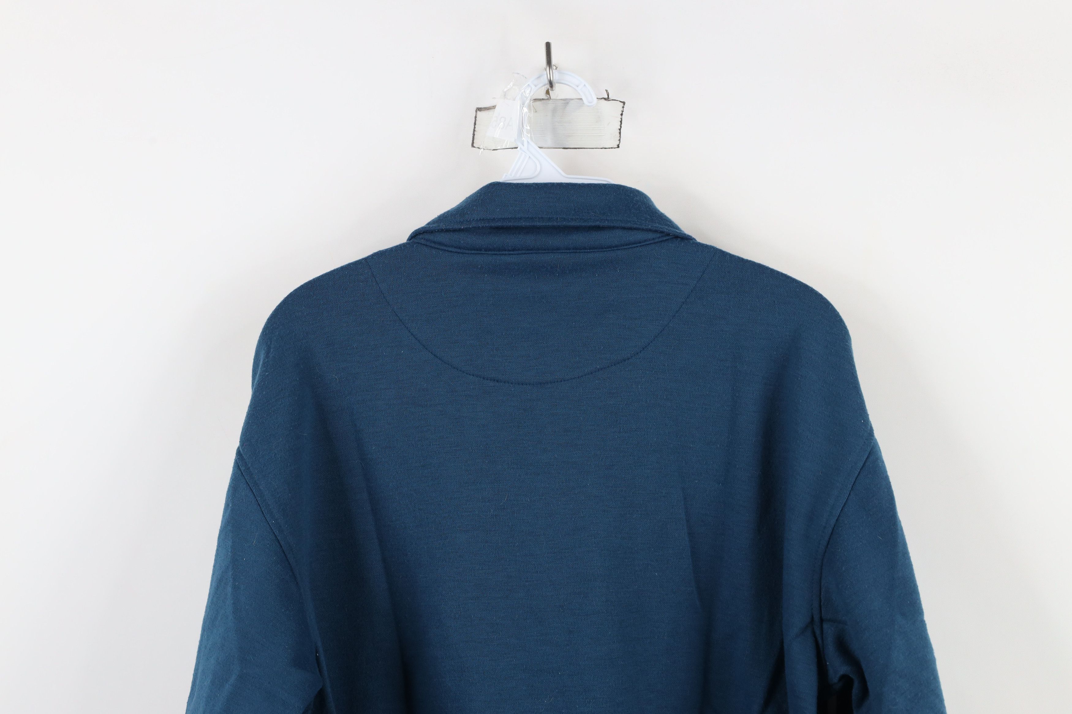 Vintage Vintage 90s Streetwear Collared Pullover Sweatshirt Blue Size US M / EU 48-50 / 2 - 10 Thumbnail
