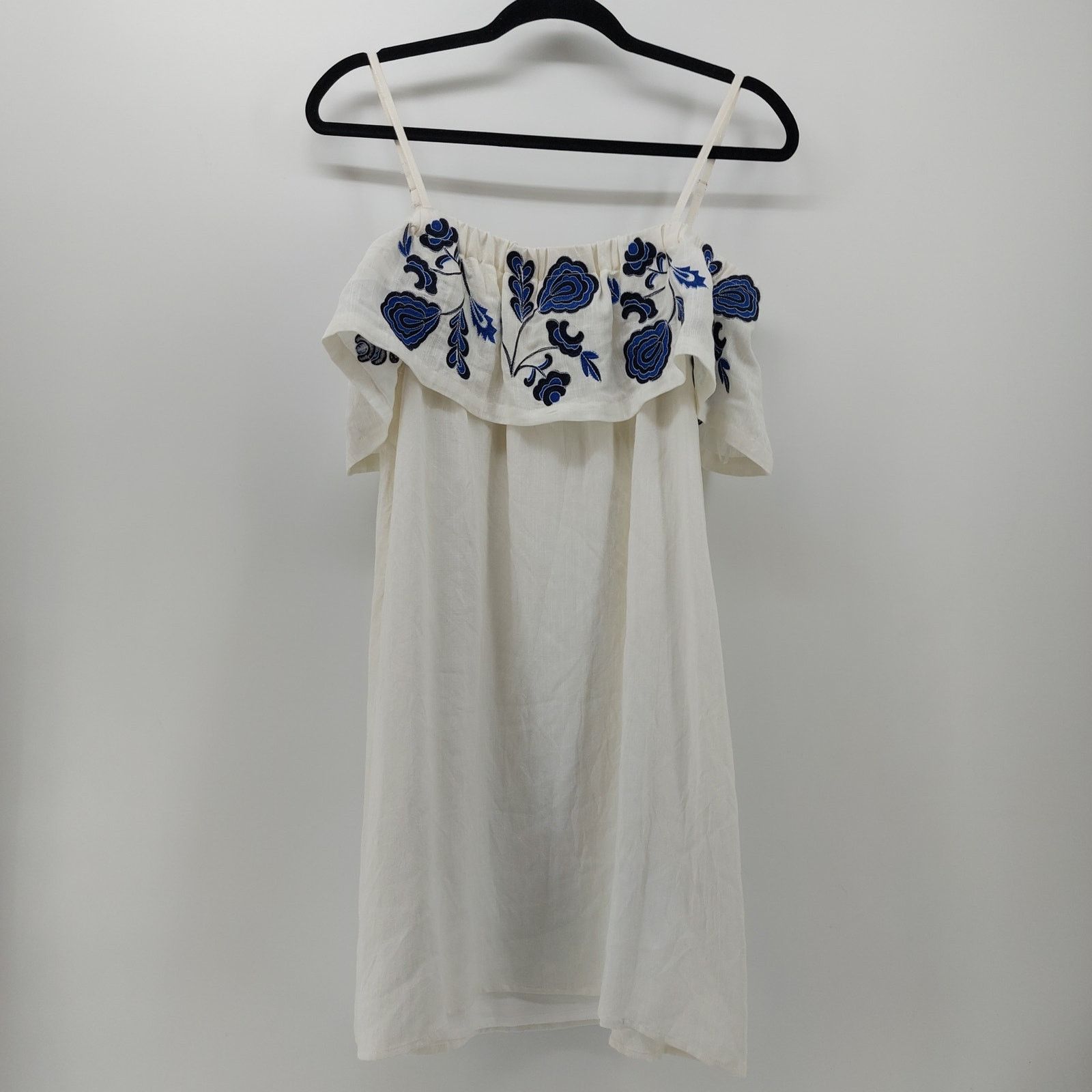 Other The Impeccable Pig White Embroidered Sz M Shoulder Capesina Size M / US 6-8 / IT 42-44 - 14 Thumbnail