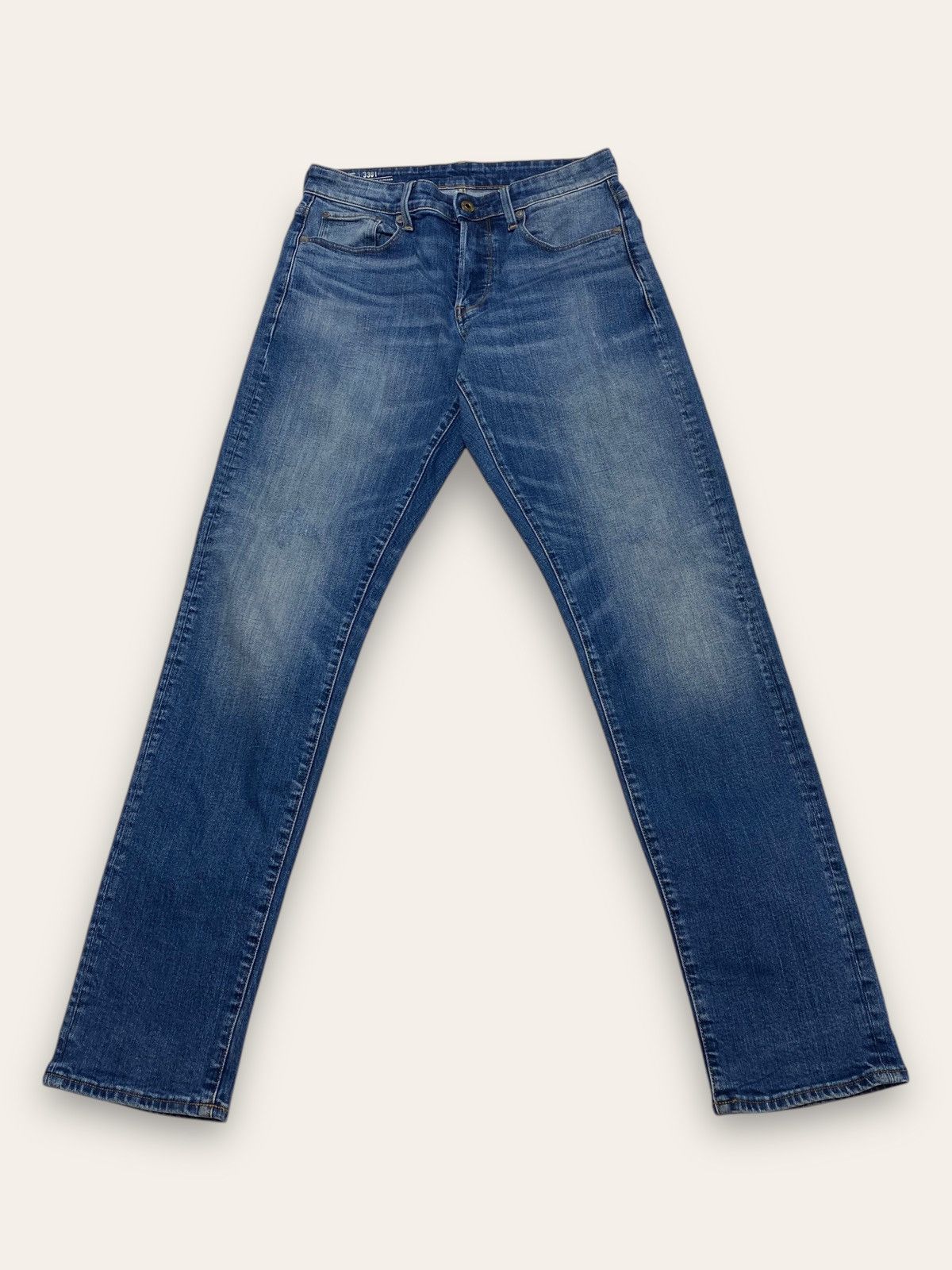 G-Star Vintage G STAR RAW Straight Tapered Denim Jeans Blue Y2K Size US 31 - 2 Thumbnail