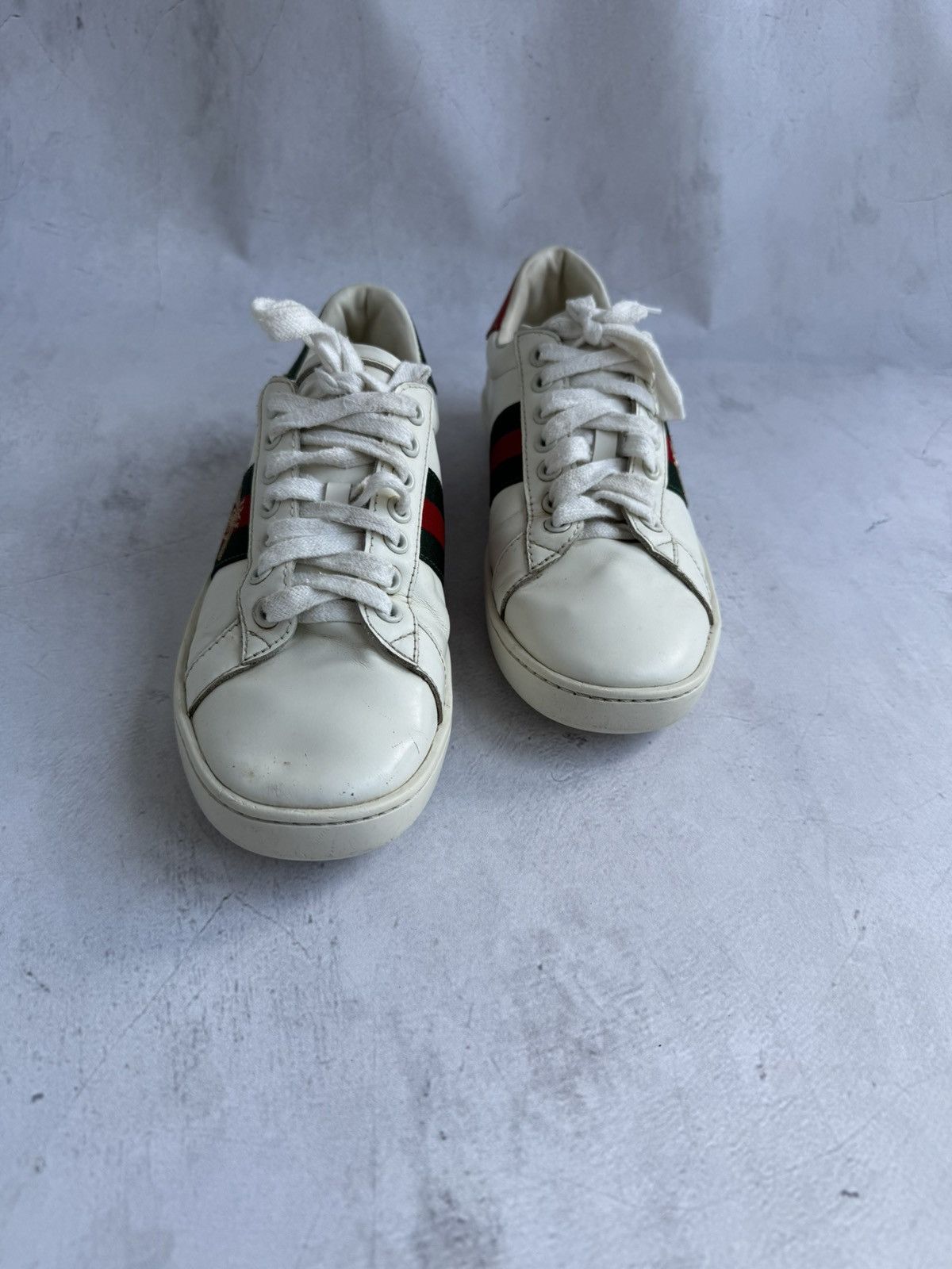 Gucci Gucci Sneakers Shoes White Leather Size US 10 / IT 40 - 5 Thumbnail