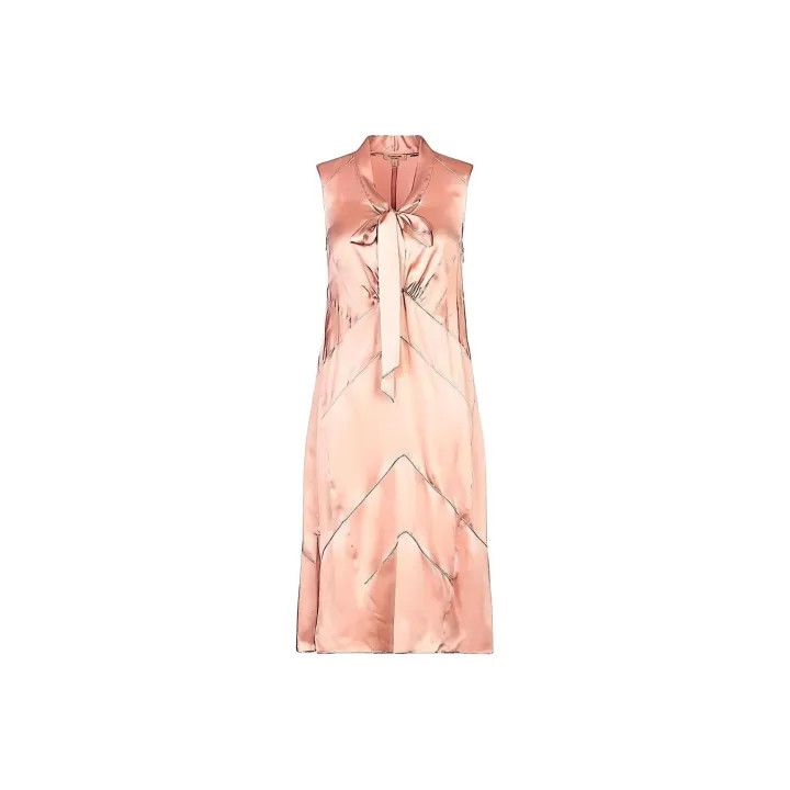 Burberry Burberry Pink Sleeveless Bow Dress 0079 Size S / US 4 / IT 40 - 1 Thumbnail