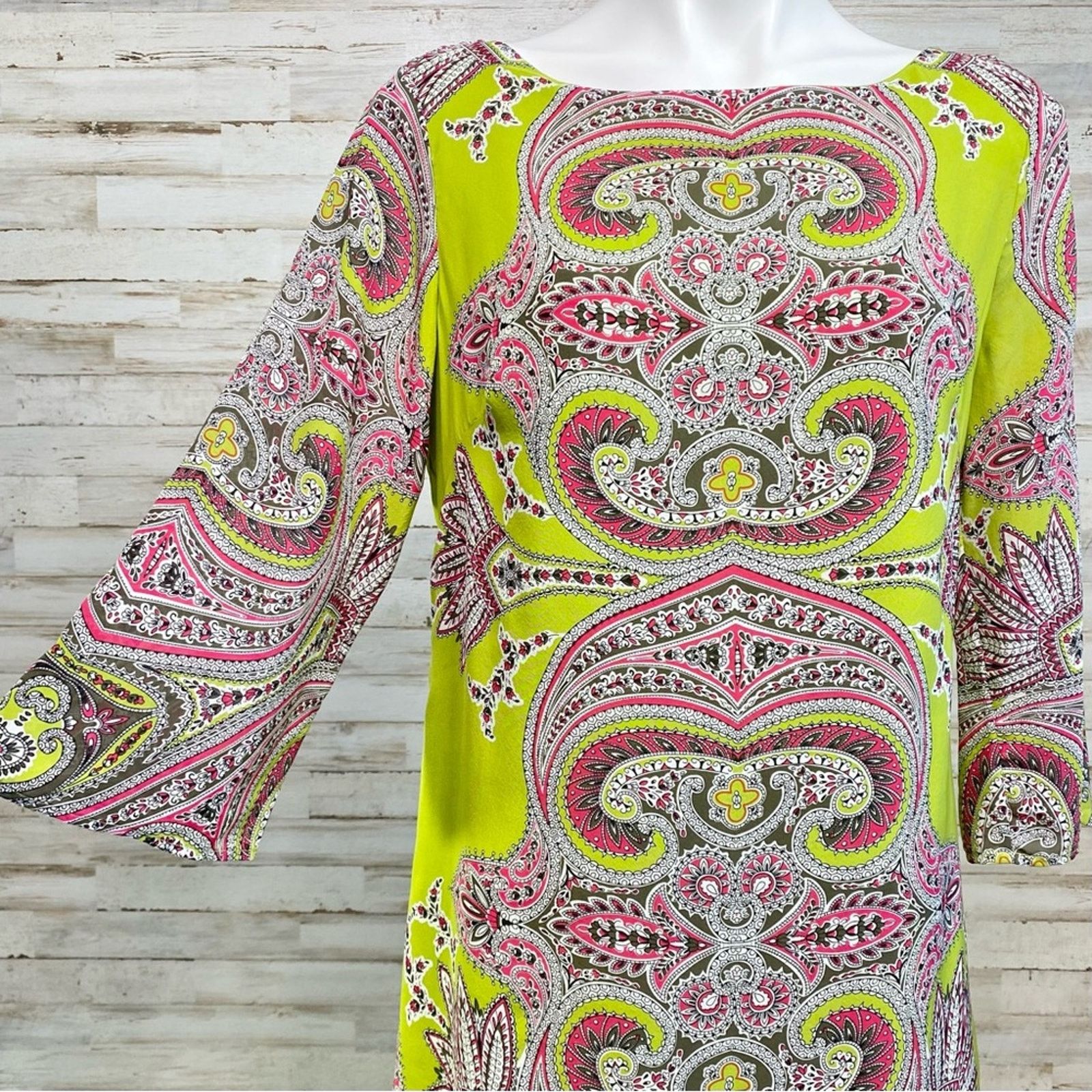 Other Soft Surroundings Silk Shift Tunic or Dress Size S Printed Size S / US 4 / IT 40 - 2 Thumbnail