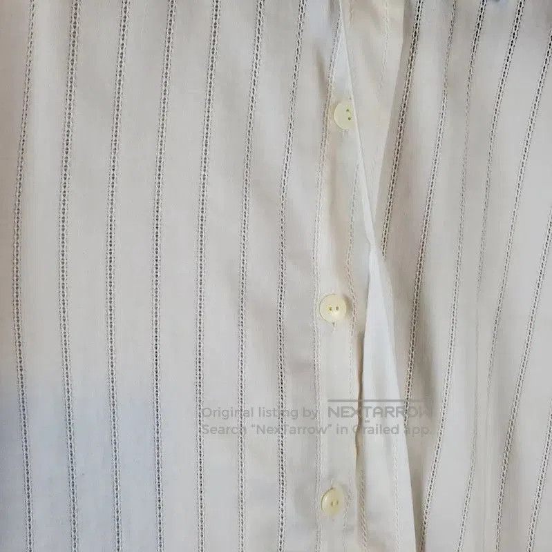 Dior Dior White Cotton Embroidered Logo Long Sleeve Shirt . Size US M / EU 48-50 / 2 - 9 Thumbnail