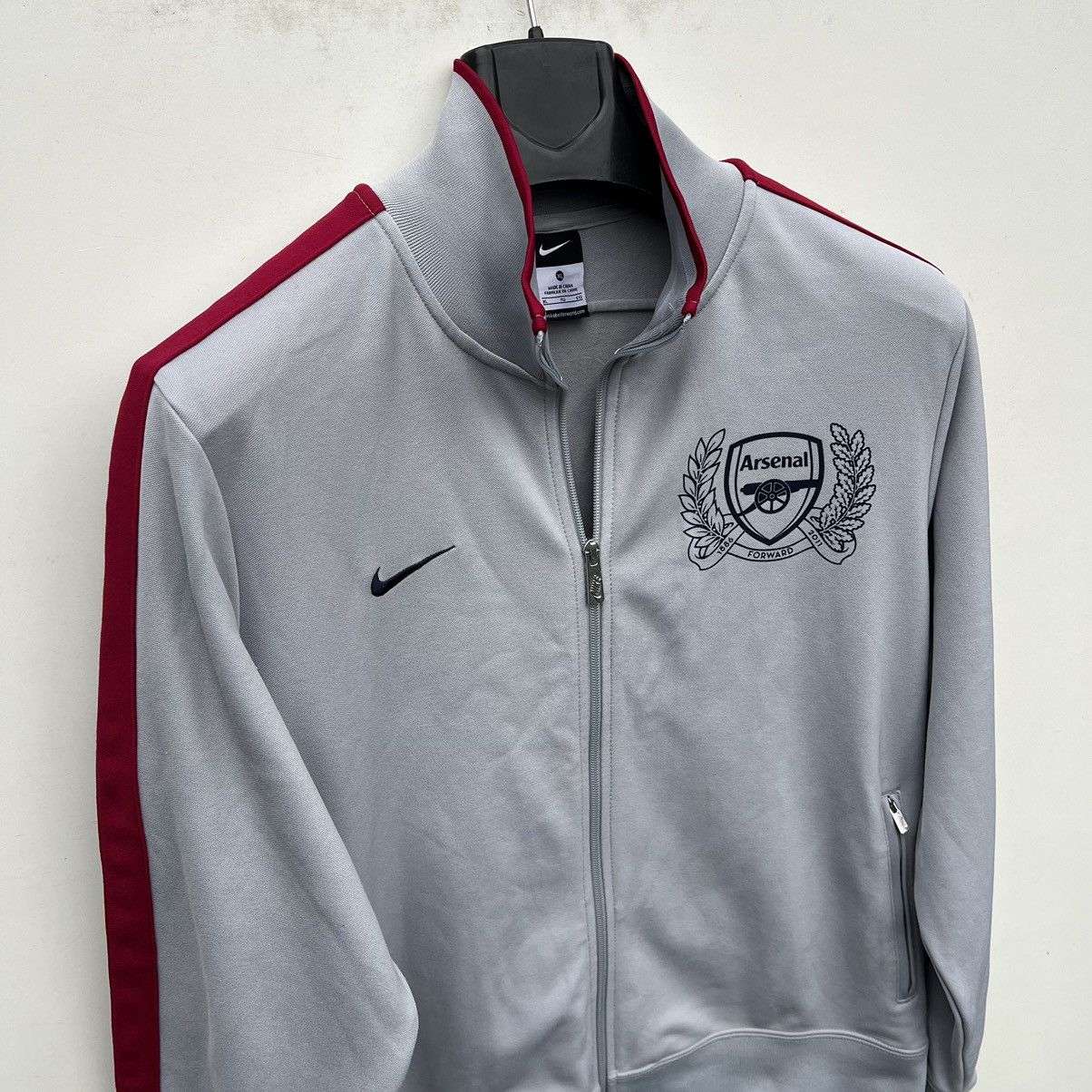 Nike × Vintage ARSENAL LONDON 2012 2013 FOOTBAL SOCCER JACKET NIKE Size US XL / EU 56 / 4 - 2 Thumbnail