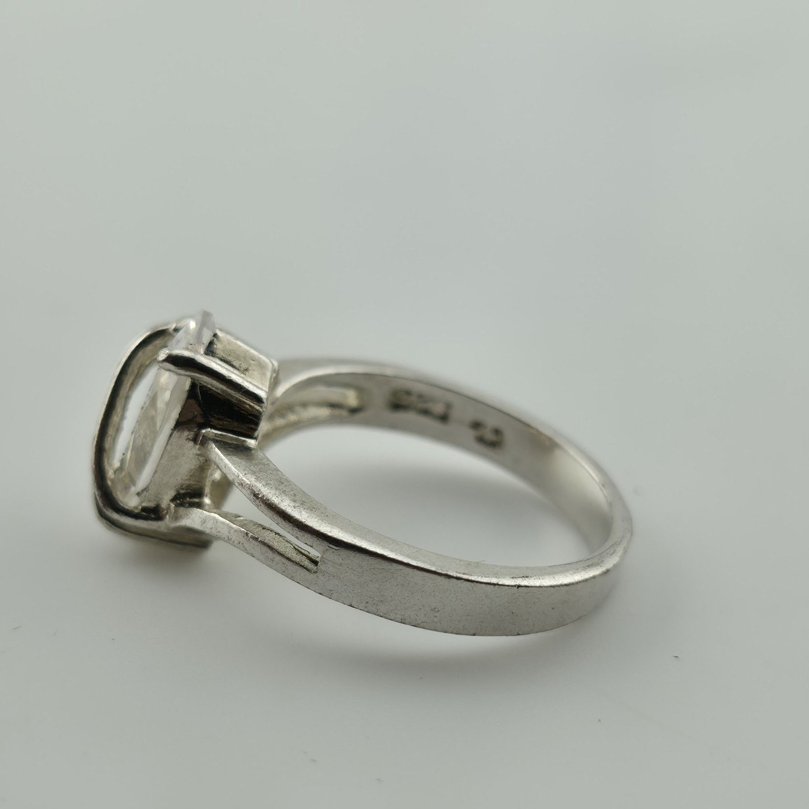 Other Sterling Silver Marquise CZ Ring Size 5.75 Vintage Size ONE SIZE - 5 Thumbnail