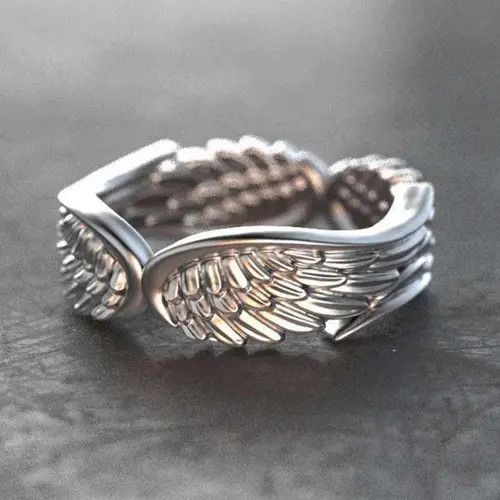 Jewelry Hikaru x Yumi Streetwear Vintage Angel Wings Ring Size ONE SIZE - 5 Thumbnail