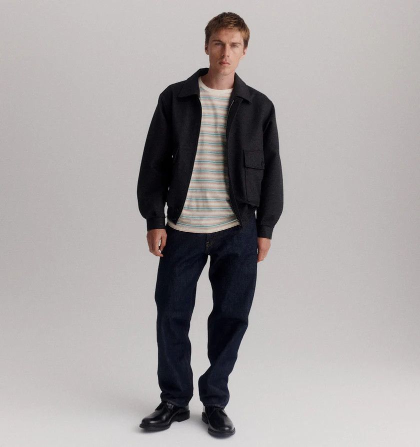 Auralee o1h1sh11225 Hard Twist Denim Wide Pants in Nevy Blue Size US 30 / EU 46 - 4 Thumbnail