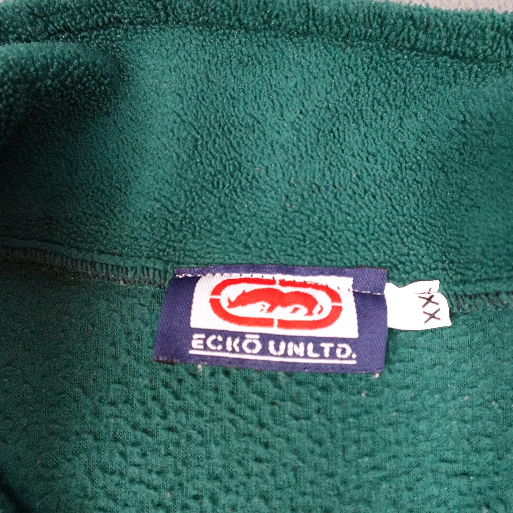 Ecko Unltd. VINTAGE Ecko Unltd Sweater Mens 2XL Green Quarter Zip Fleece Pullover Logo Sweatshirt Size US XXL / EU 58 / 5 - 6 Thumbnail
