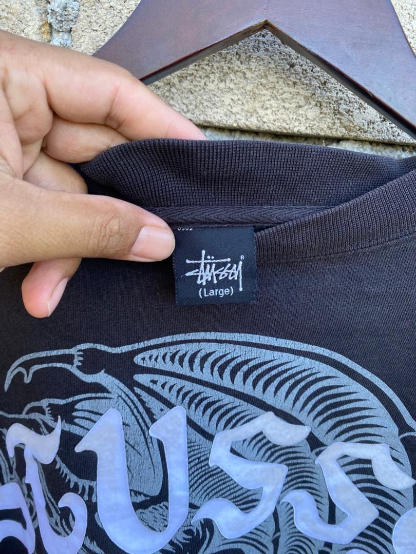 Stussy Stussy Rare Design Big Logo Crewneck Sweatshirt Size US L / EU 52-54 / 3 - 9 Thumbnail