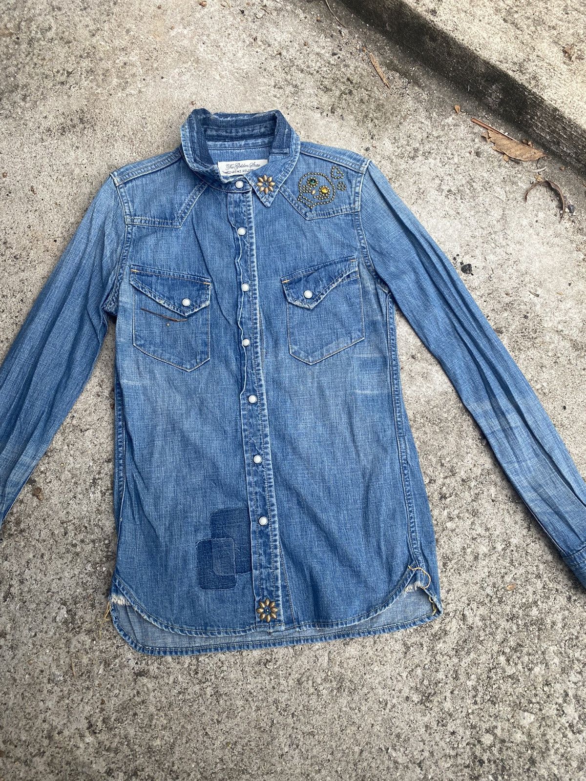 Remi Relief × Vintage Vintage Remi Relief Japan Pearl Snap Button Denim Shirt Size S / US 4 / IT 40 - 2 Thumbnail