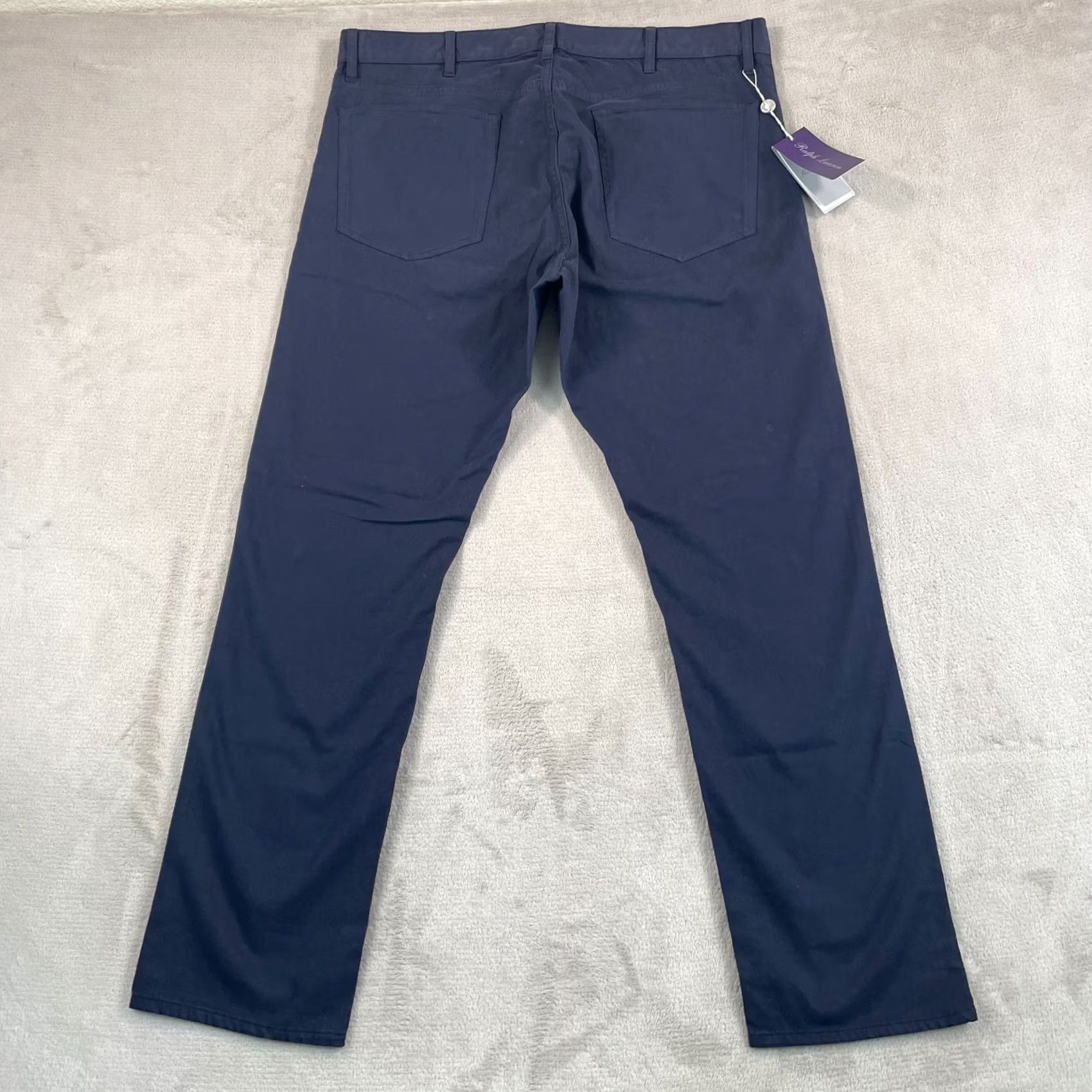Ralph Lauren Purple Label Ralph Lauren Purple Label Pants Men 38x32 Navy Slim Fit Stretch NWT Chino Flat Front Size 38 Multi-Color Blue Pattern Solid 90s College Preppy Mens Size US 38 / EU 54 - 7 Thumbnail