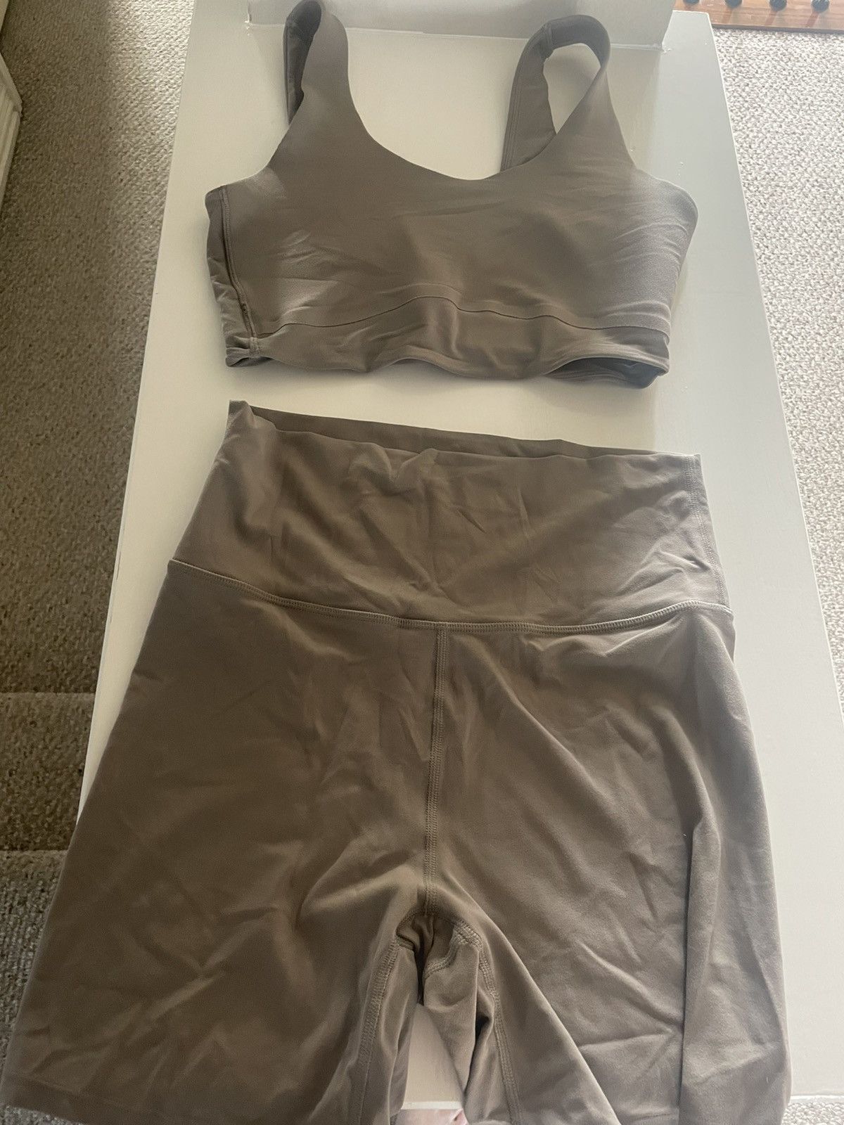 Target Basics All in Motion Matching Bra + Biker Shorts Sz M Size 27" / US 4 / IT 40 - 1 Thumbnail