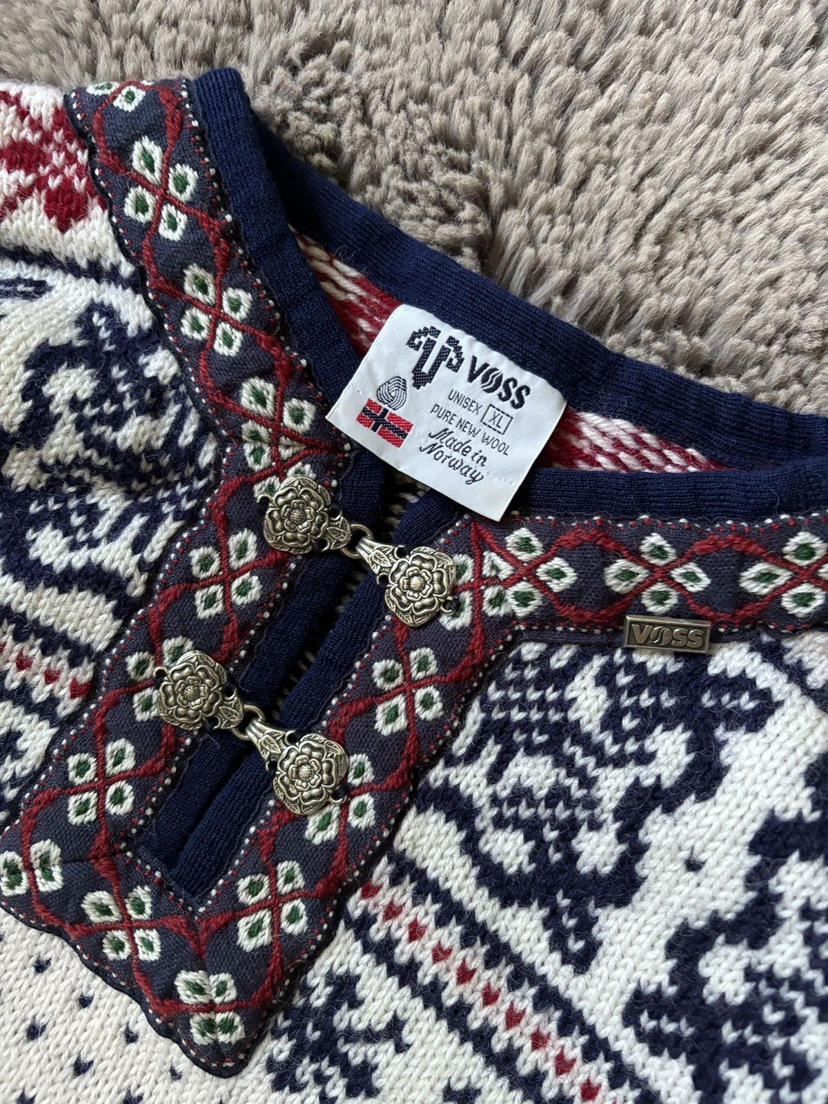 Dale Of Norway × Vintage Voss Scandinavian Norway Wool Sweater size XL Size US XL / EU 56 / 4 - 5 Thumbnail
