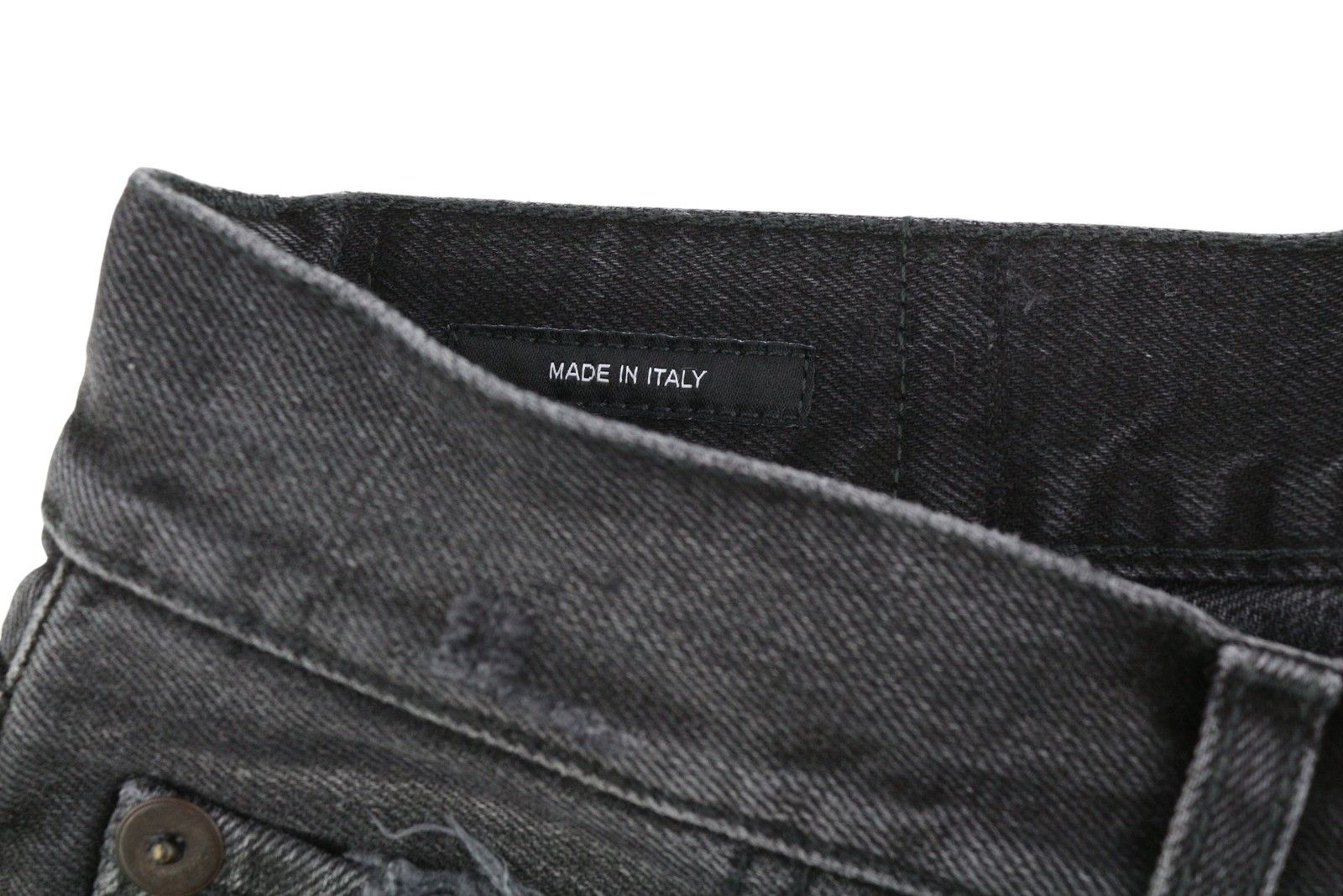 R13 CROP WIDE LEG 25 Wilson Black Faded Distress PF25 86527 Size 25" / US 0 / IT 36 - 7 Thumbnail
