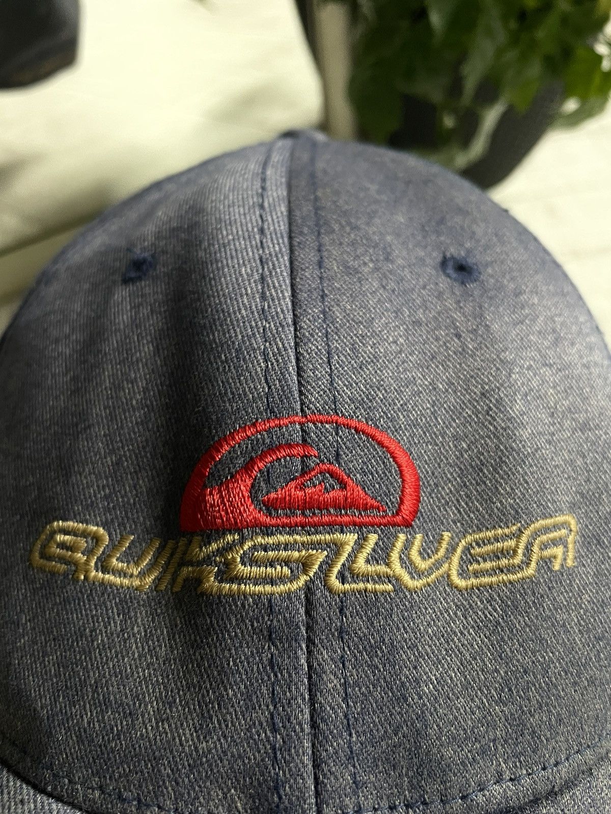 Quiksilver × Vintage Quiksilver 80’s Vintage FlexFit Cap Sun Faded Surf RARE Size 32 - 3 Thumbnail