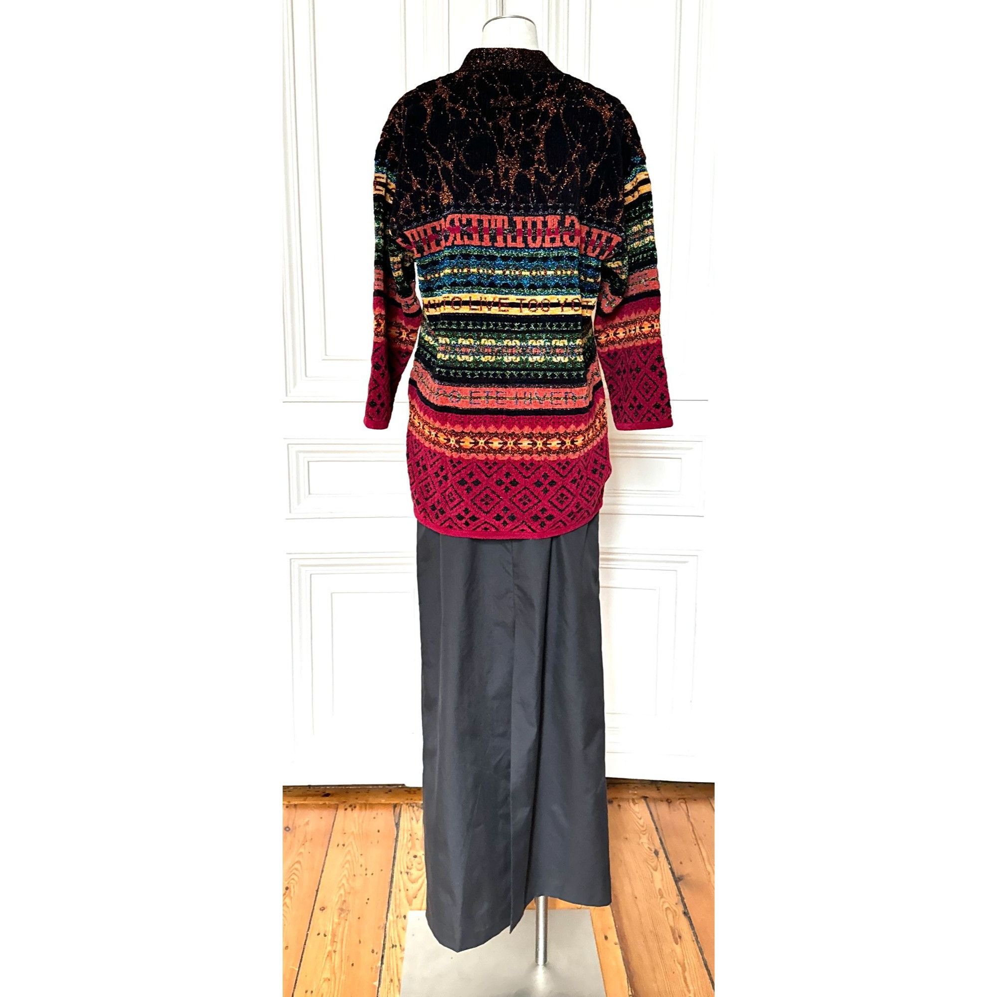 Jean Paul Gaultier FW 1995 Maille Lurex Multicolor Sweater Size US L / EU 52-54 / 3 - 4 Thumbnail