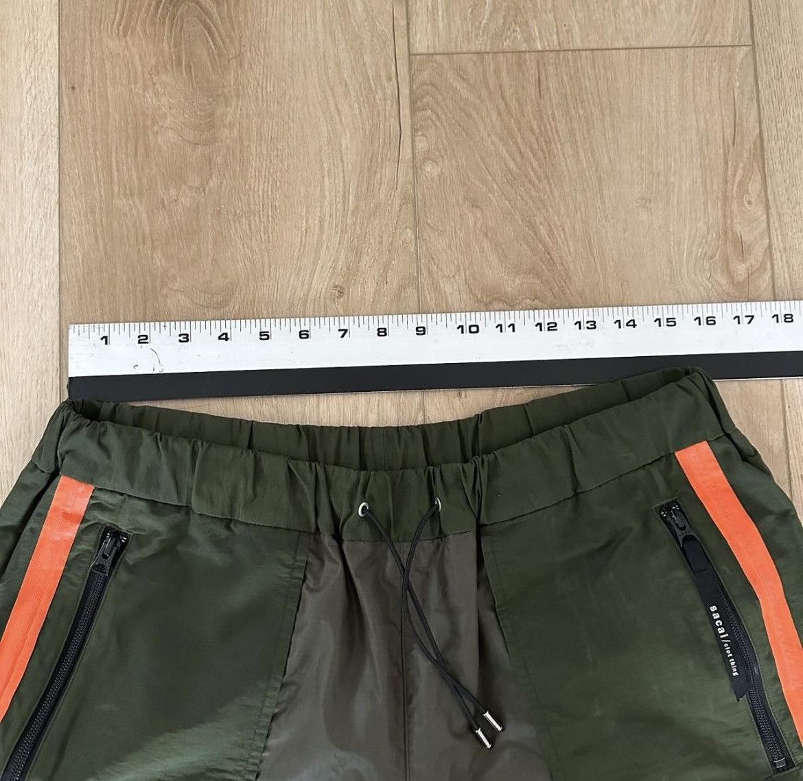 CLOT × Nike × Sacai Olive green joggers Size US 34 / EU 50 - 6 Thumbnail
