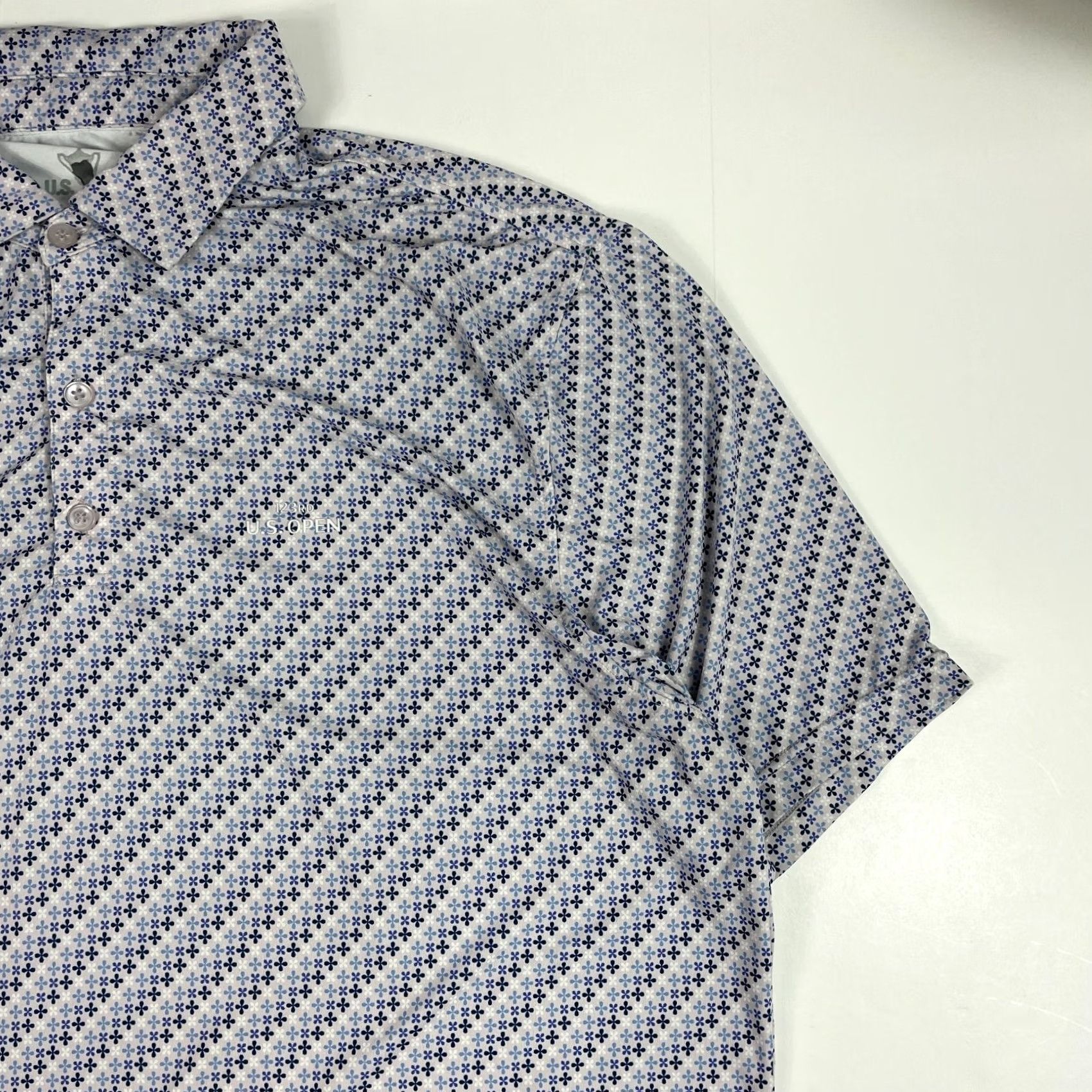 Vintage US Open Polo Shirt - Geometric Golf Short Sleeve Purple Mens XL Size US XL / EU 56 / 4 - 3 Thumbnail