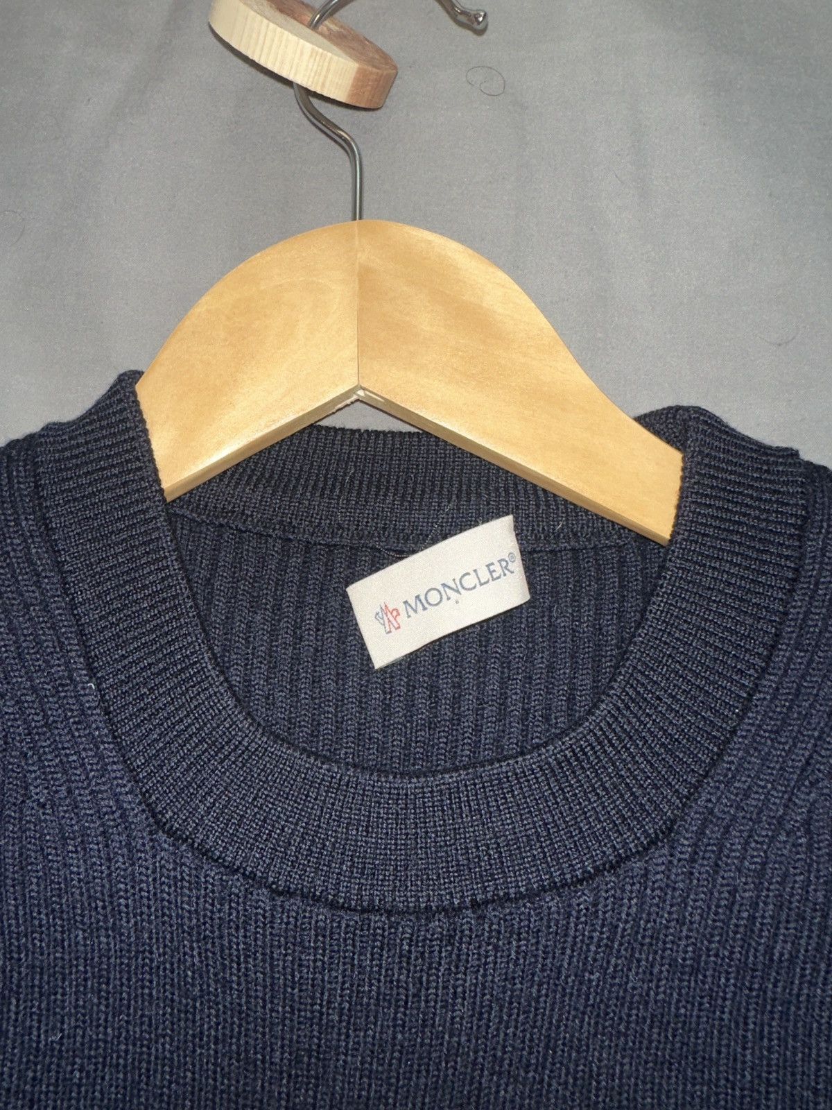 Moncler Moncler Navy Wool Sweater Size US M / EU 48-50 / 2 - 3 Thumbnail