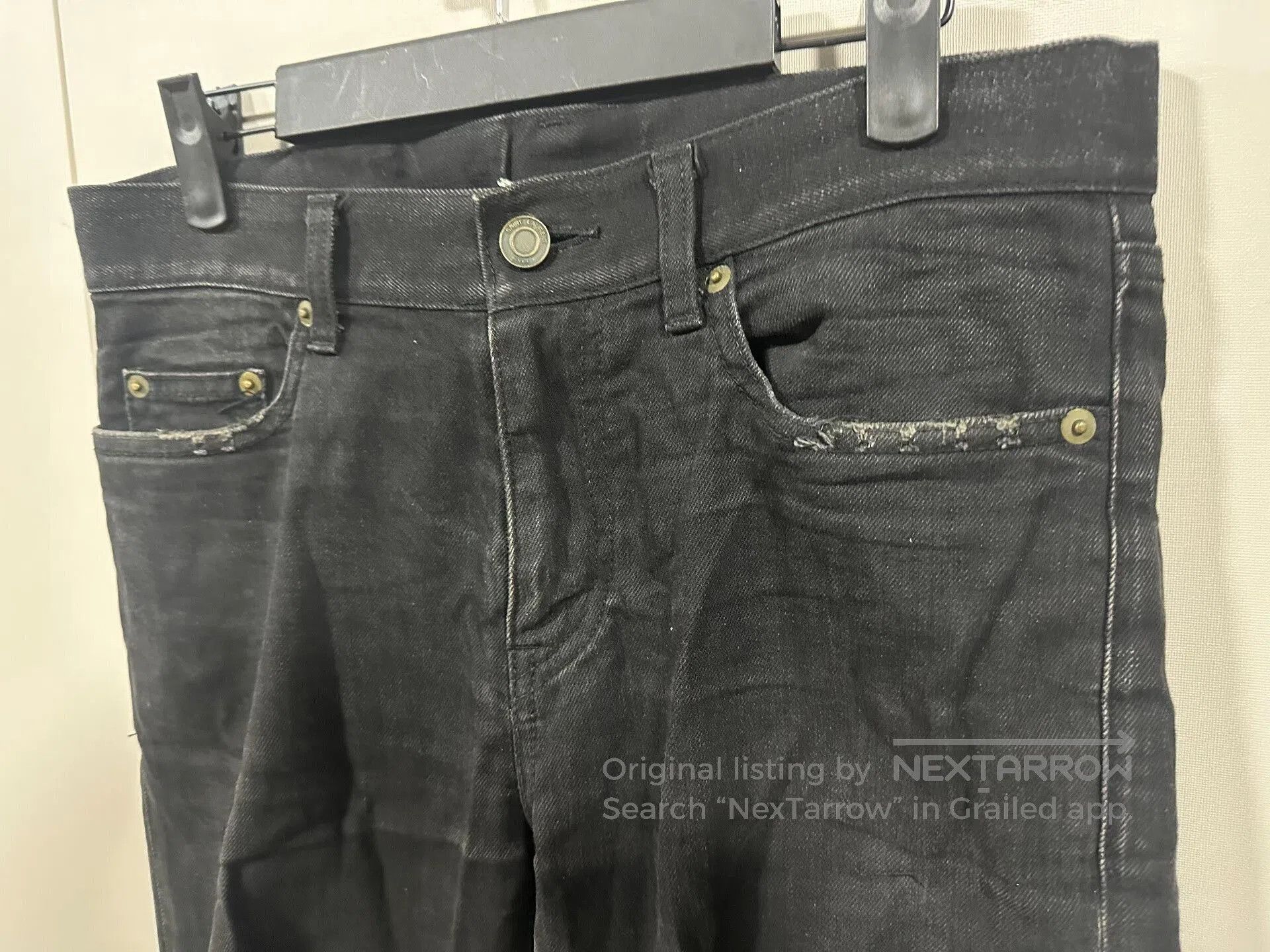 Saint Laurent Paris Saint Laurent SLP 15AW Black Skinny Jeans. Size US 29 - 6 Thumbnail