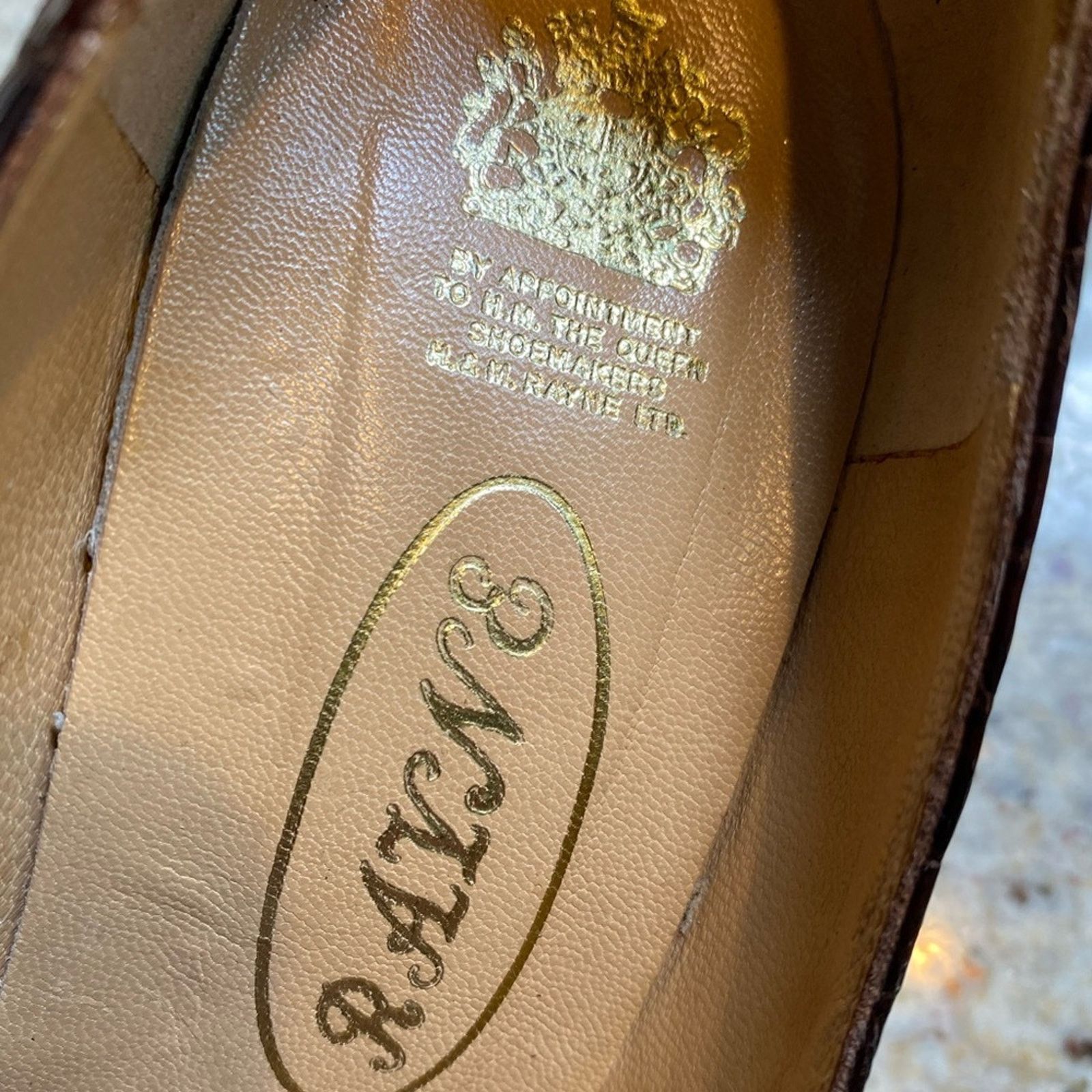 Other Rayne London $540 EVITA Croc Heels sz 9.5 AA EUC Size US 9.5 / IT 39.5 - 7 Thumbnail