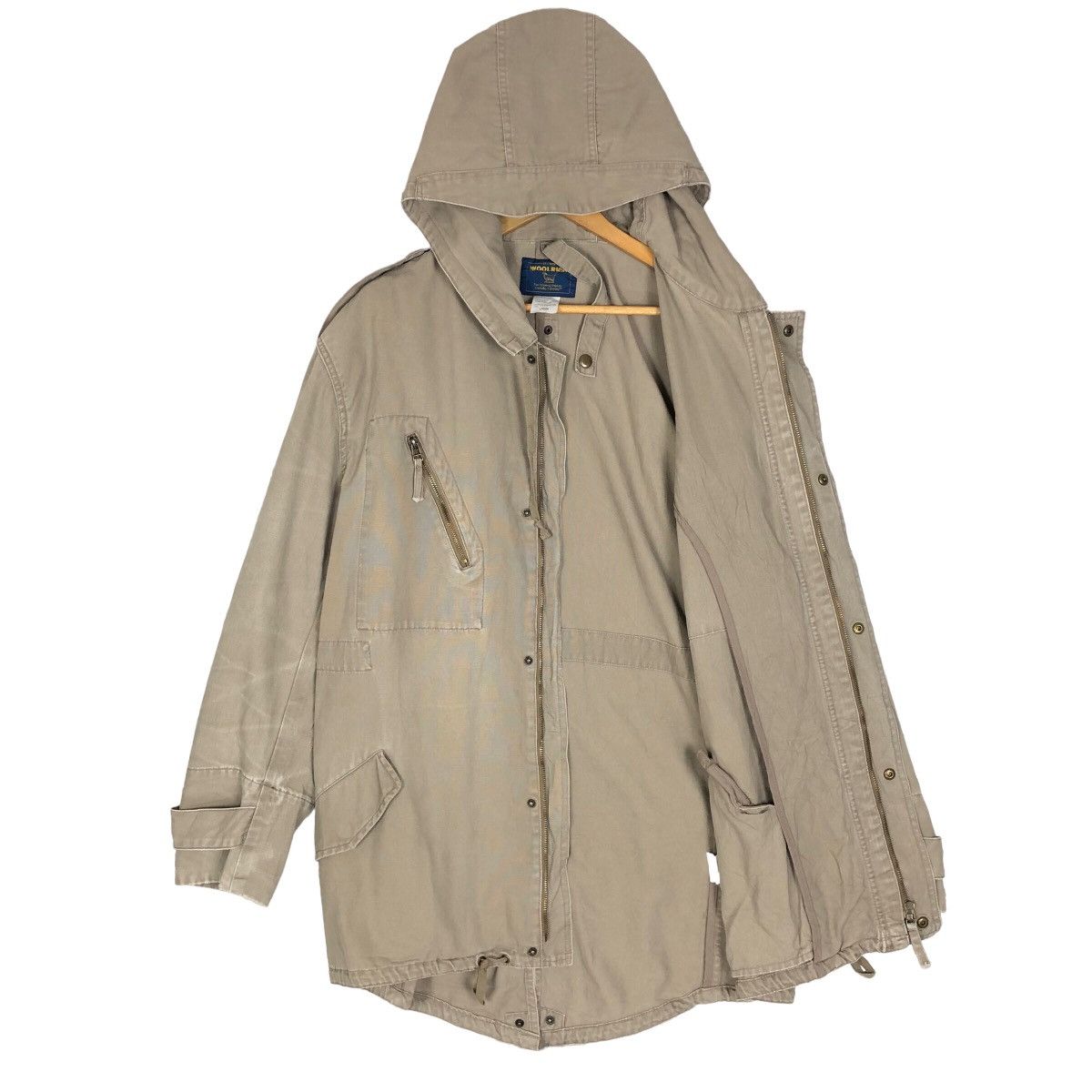 Woolrich Woolen Mills Vintage Woolrich Fishtail Hooded Parka M65 Light Jacket Size US L / EU 52-54 / 3 - 9 Thumbnail