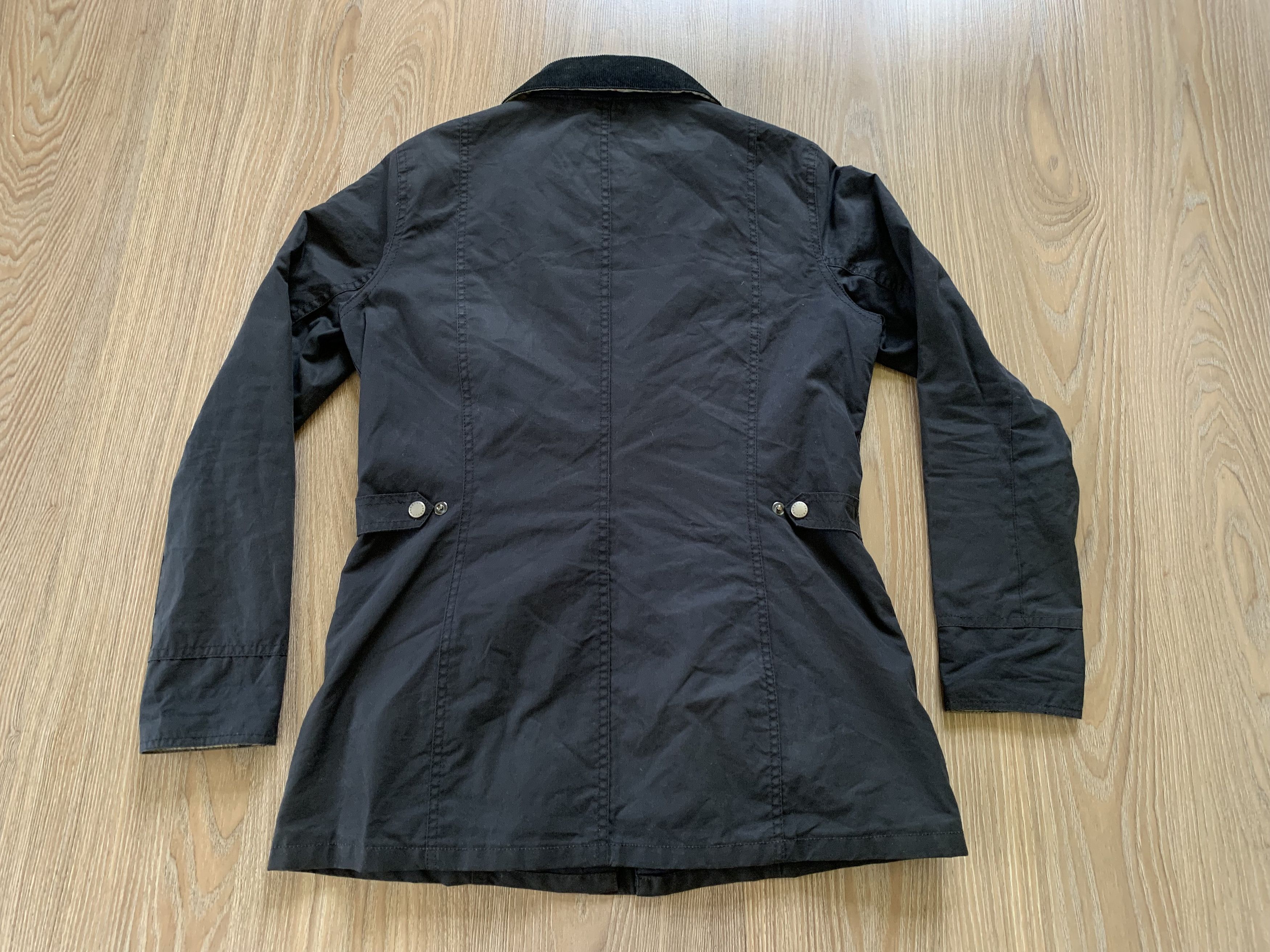 Barbour × Vintage Vintage Barbour Dress Tartan Waxed Women's Jacket Size M / US 6-8 / IT 42-44 - 3 Thumbnail