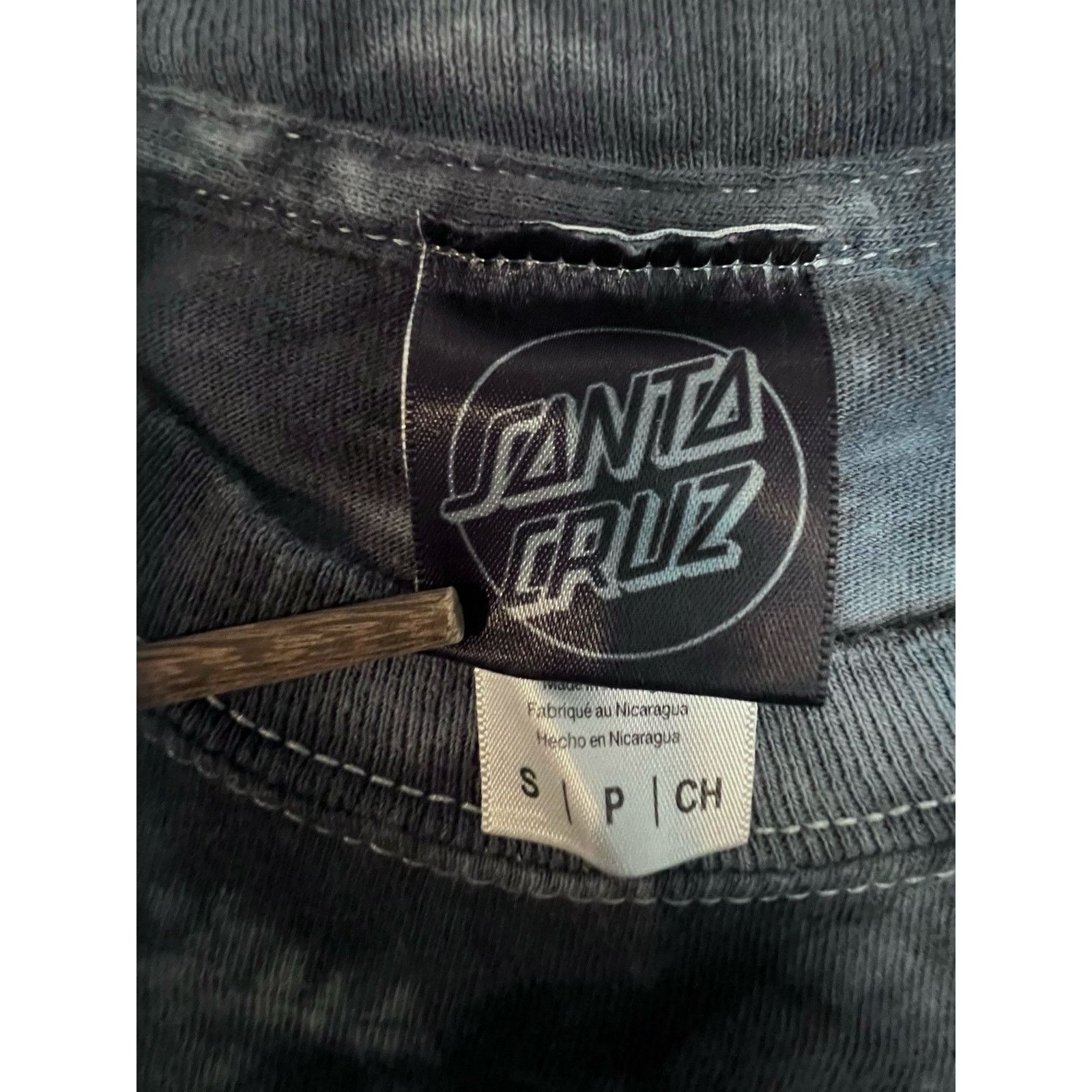 Santa Cruz Skateboards Santa Cruz All Genders Longsleeve Tye Dye Black & Gray Shirt Size US S / EU 44-46 / 1 - 6 Thumbnail