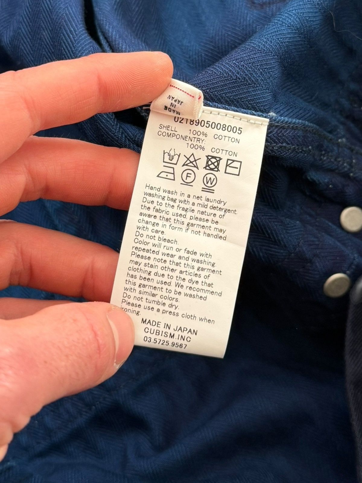 Visvim RARE sz4 ICT Motors Indigo Mechanic Coveralls Herringbone Size US 44 / EU 60 - 18 Thumbnail