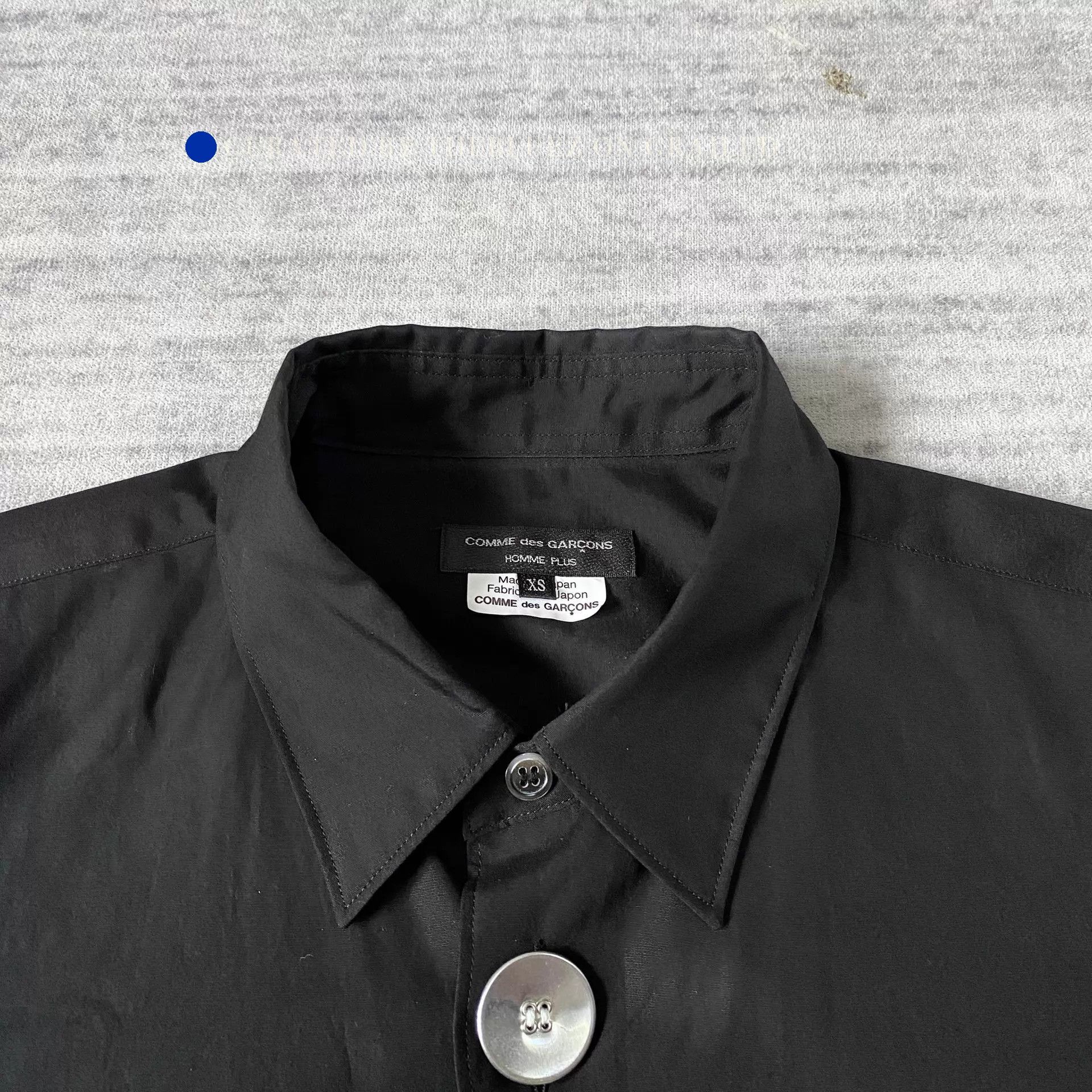 Comme des Garcons Black Metal Button-Up Shirt in XS Size US XS / EU 42 / 0 - 1 Thumbnail