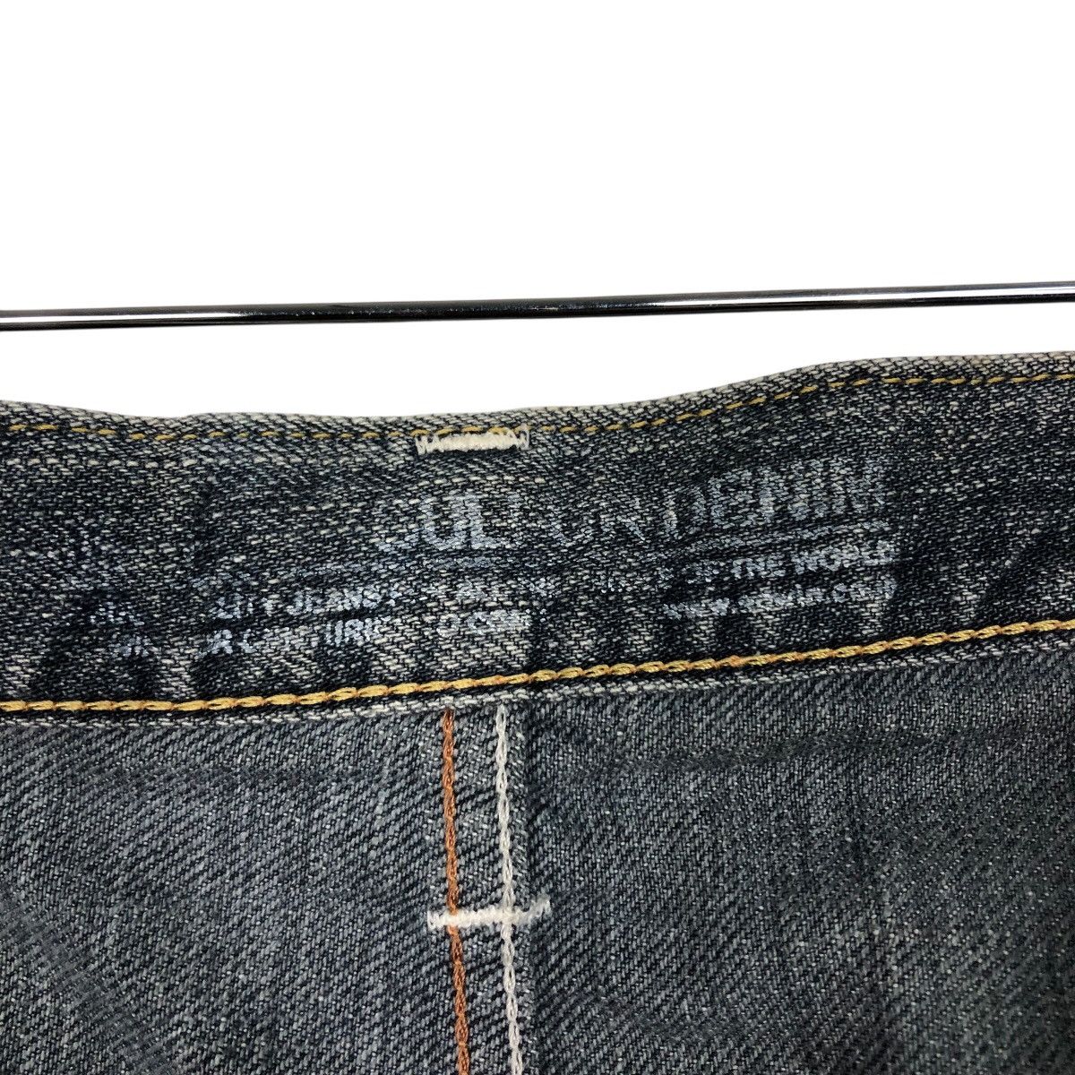 Japanese Brand Edwin Dark Wash Straight Leg Jeans Faded Denim Workwear Size US 40 / EU 56 - 23 Thumbnail