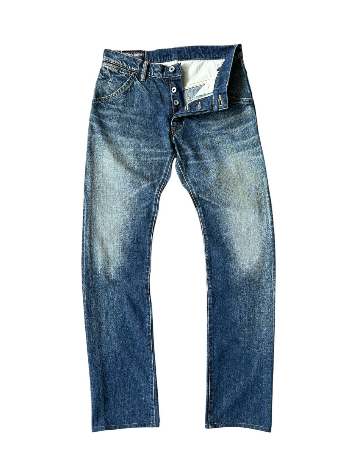 Kazuyuki Kumagai Attachment 00's Attachment stonewash denim jeans Size US 30 / EU 46 - 3 Thumbnail
