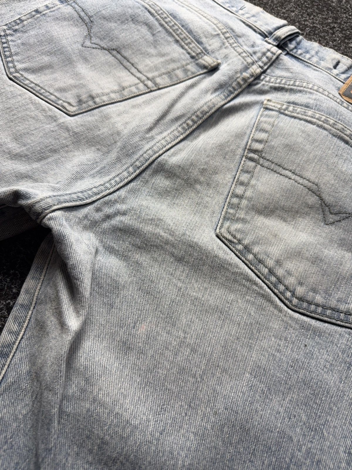 Diesel Vintage Retro Diesel Industry Jeans Made in Italy Light Wash Size US 31 - 17 Thumbnail