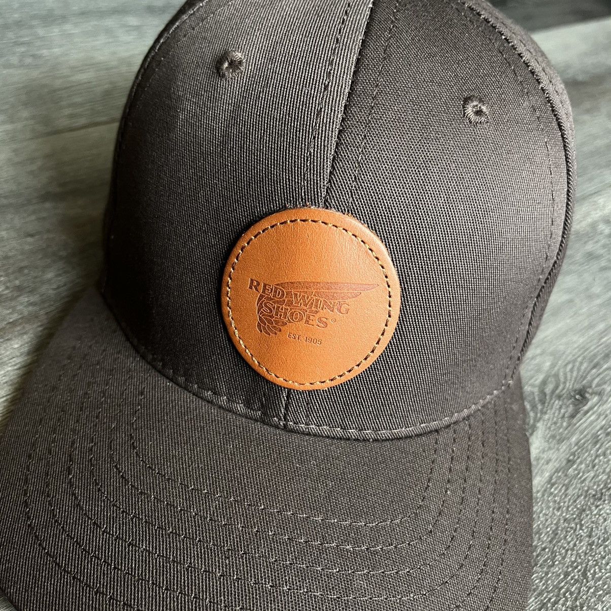 Red Wing Red Wing Shoes Leather Patch Logo Snapback Baseball Cap Hat Size ONE SIZE - 3 Thumbnail