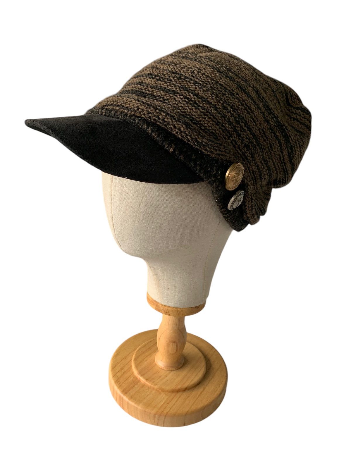 14th Addiction × Japanese Brand × Le Grande Bleu (L.G.B.) Punk Bondage Style slouchy Knit Hats Size ONE SIZE - 1 Thumbnail