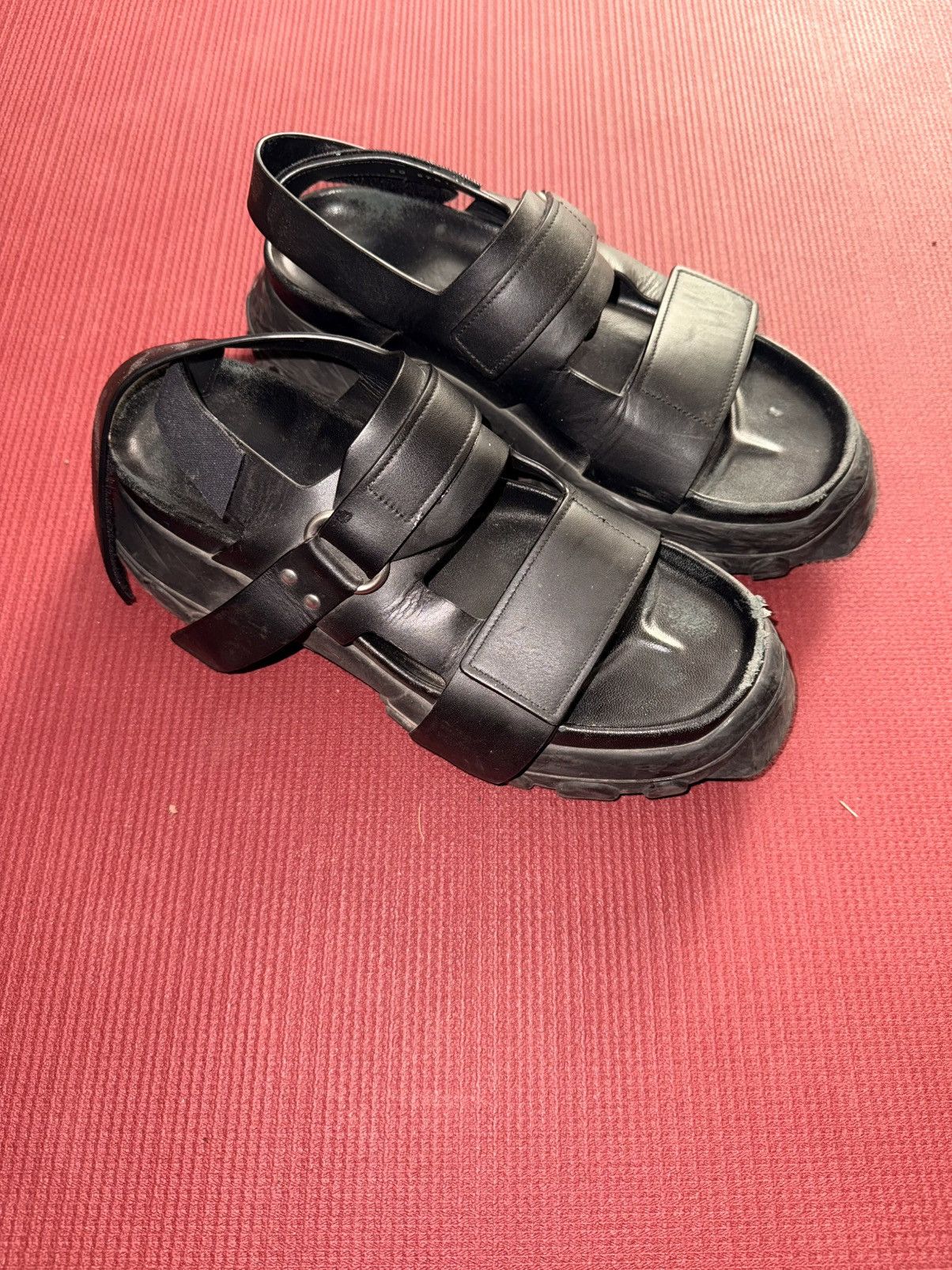 Black Tractor Sandals