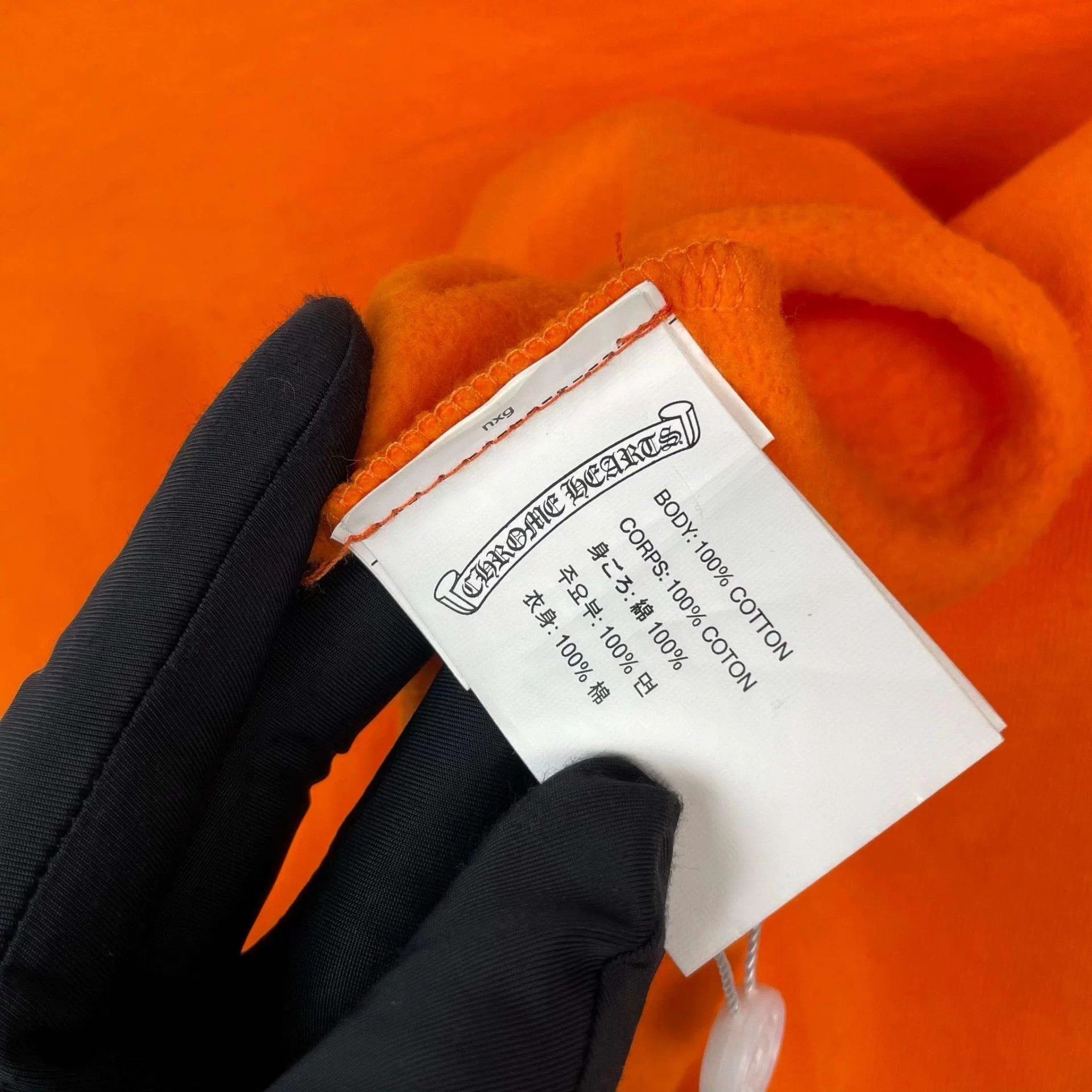 Chrome Hearts Chrome Hearts cotton short sweatshirt 170/92B orange Size M / US 6-8 / IT 42-44 - 6 Thumbnail