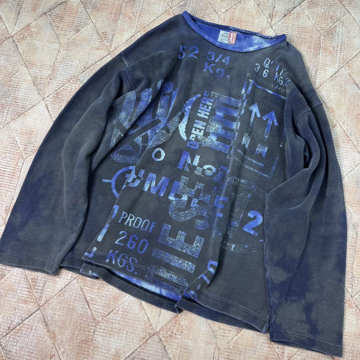 Diesel × Vintage DIESEL KNITTING CO. VINTAGE SWEATER ARCHIVE WASHED SWEATER Size US XL / EU 56 / 4 - 6 Thumbnail